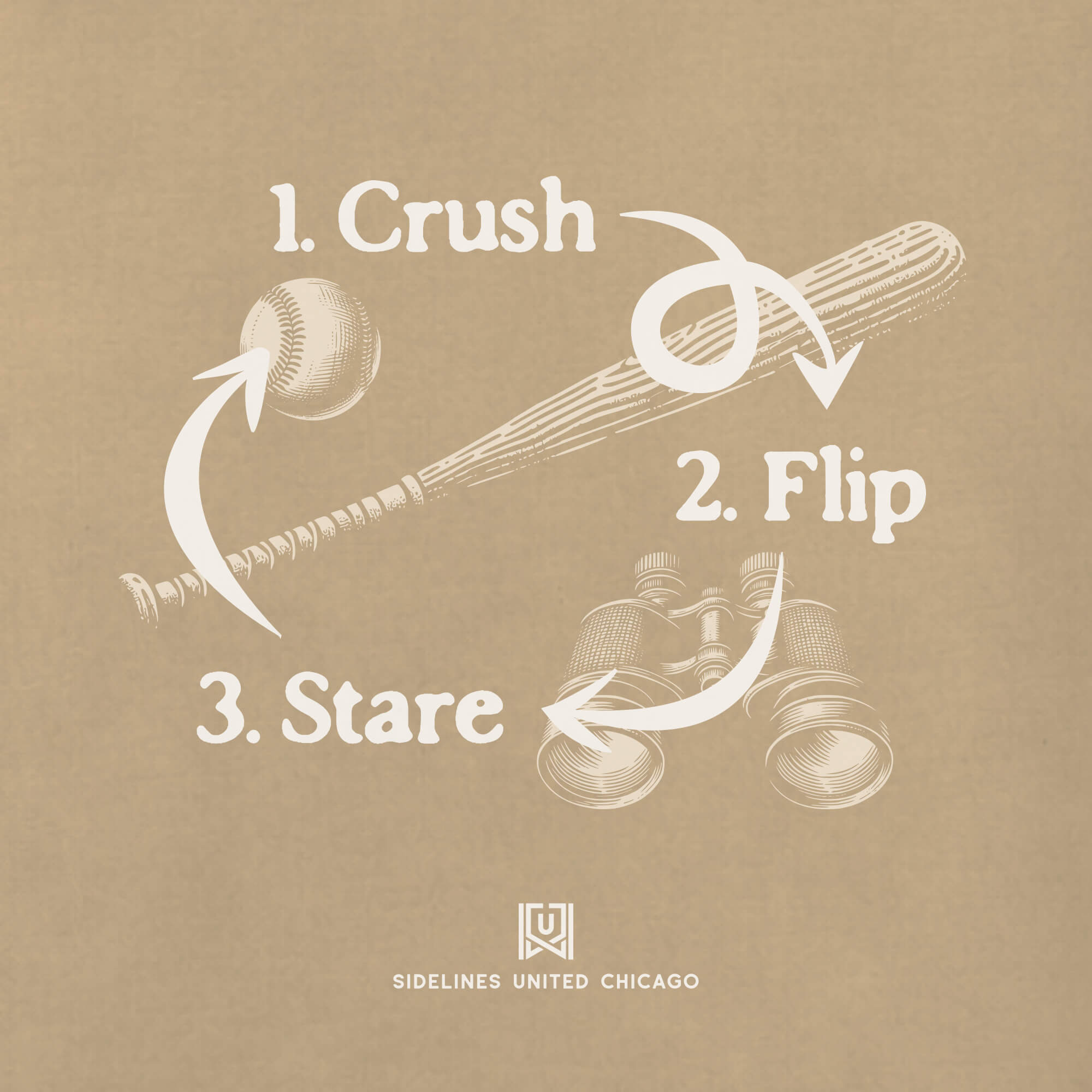 CHI Bat Flip Khaki Tee