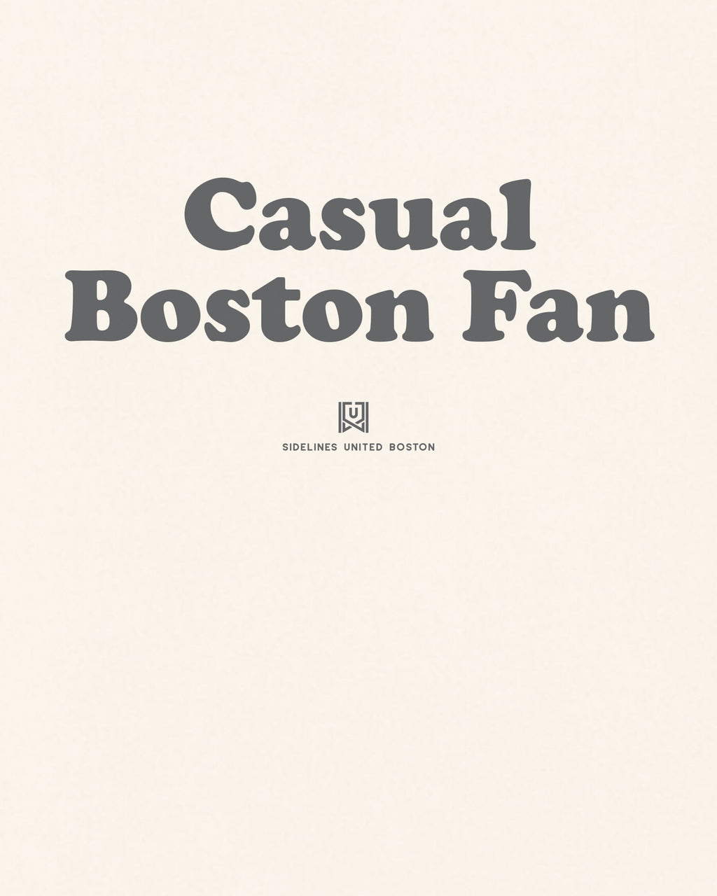 BOS Casual Fan Tee - Vintage White - Zoom