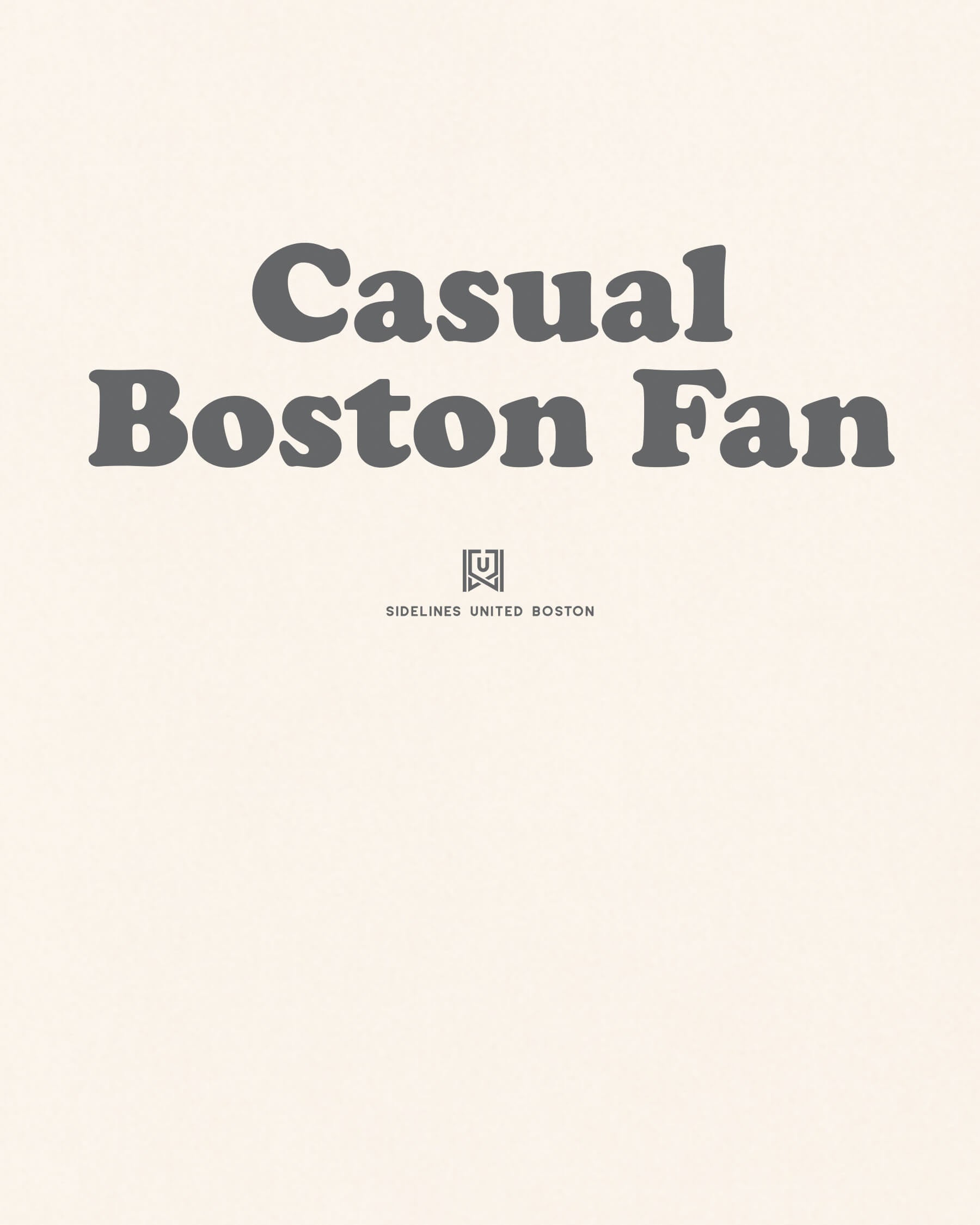 BOS Casual Fan Tee - Vintage White - Zoom