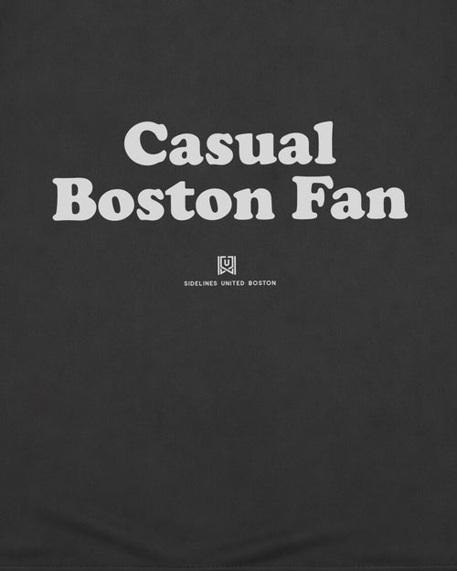 BOS Casual Fan Tee - Washed Black / White - Zoom