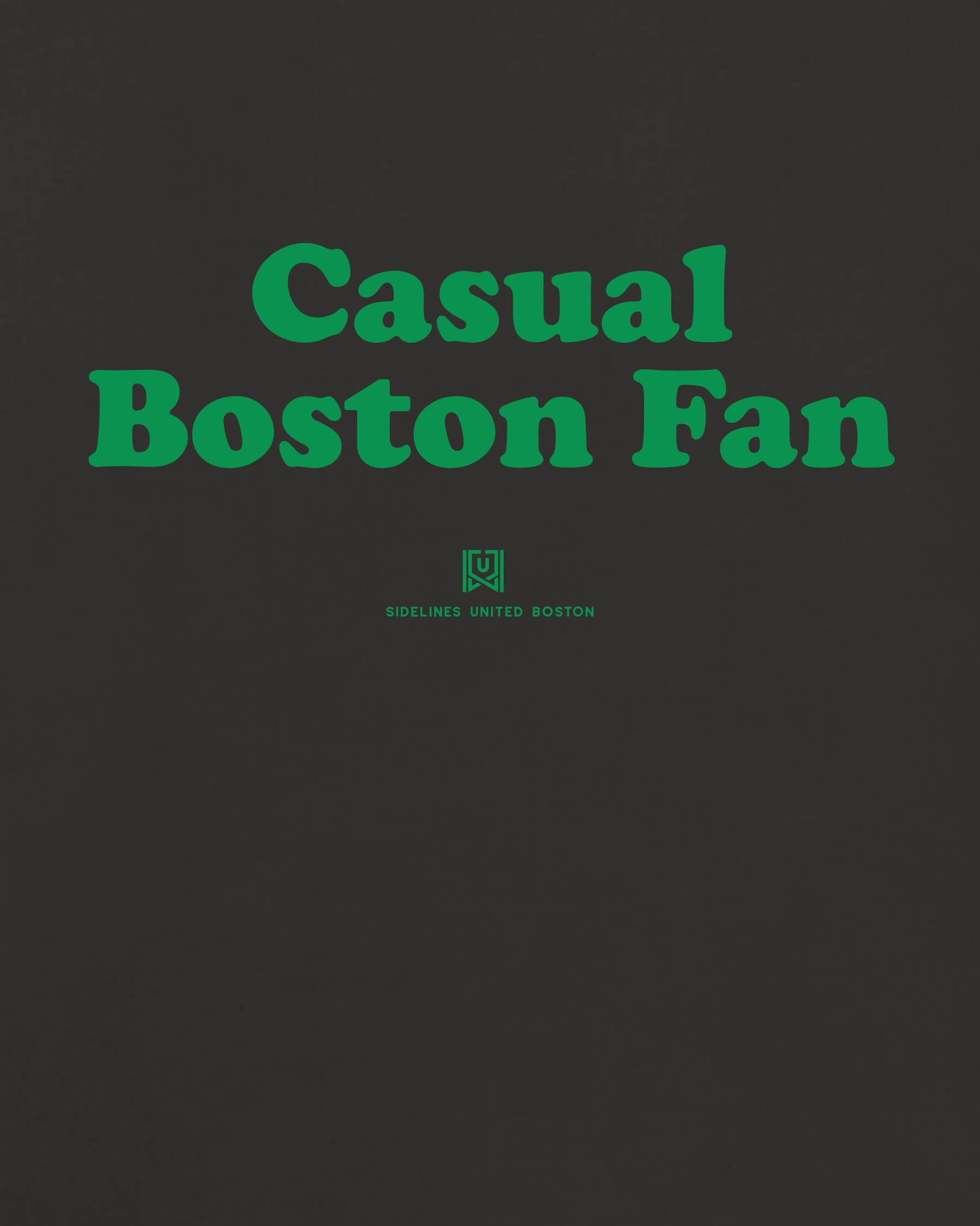 BOS Casual Fan Tee - Washed Black / Green - Zoom