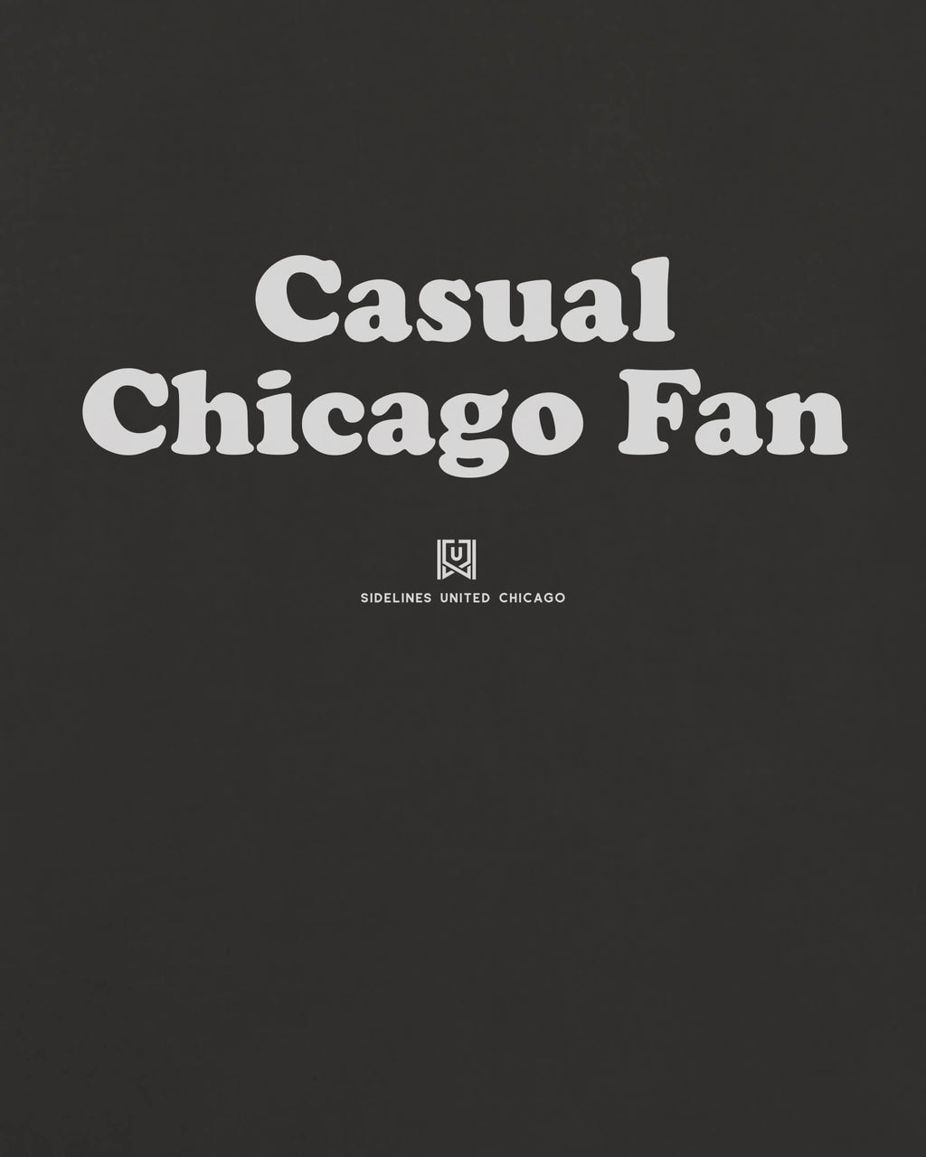 CHI Casual Fan Tee - Washed Black / White - Zoom