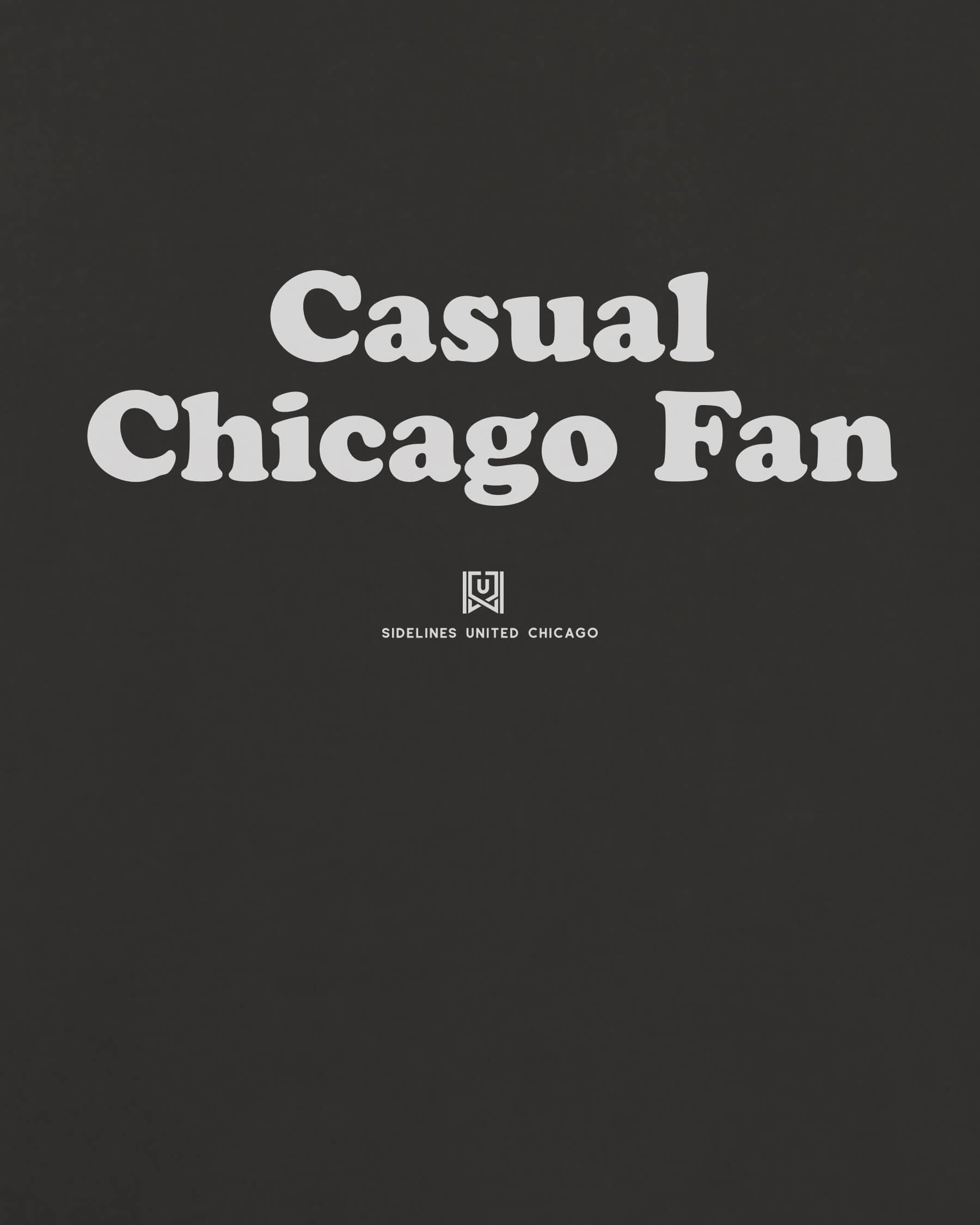 CHI Casual Fan Tee - Washed Black / White - Zoom
