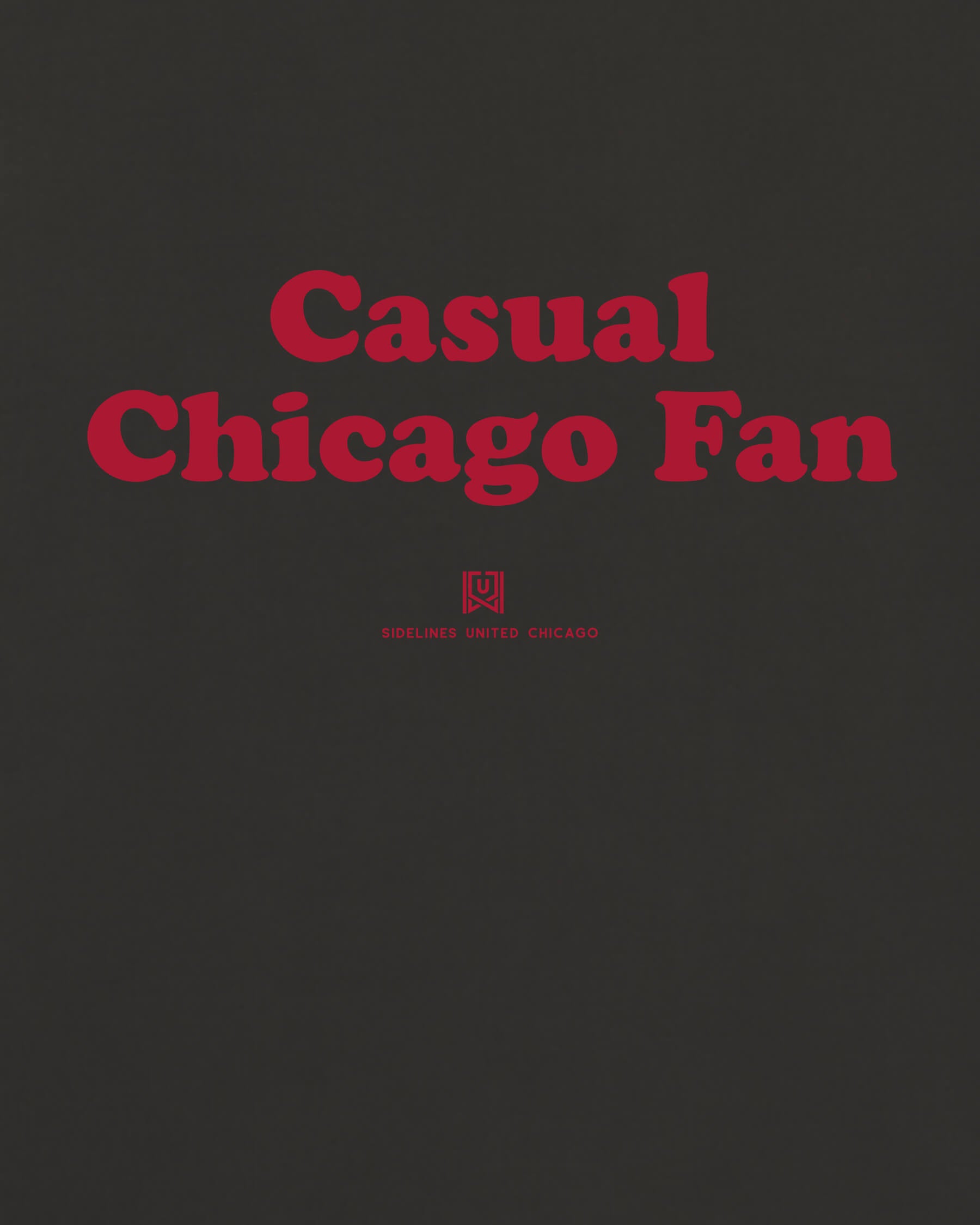 CHI Casual Fan Tee - Washed Black / Red - Zoom