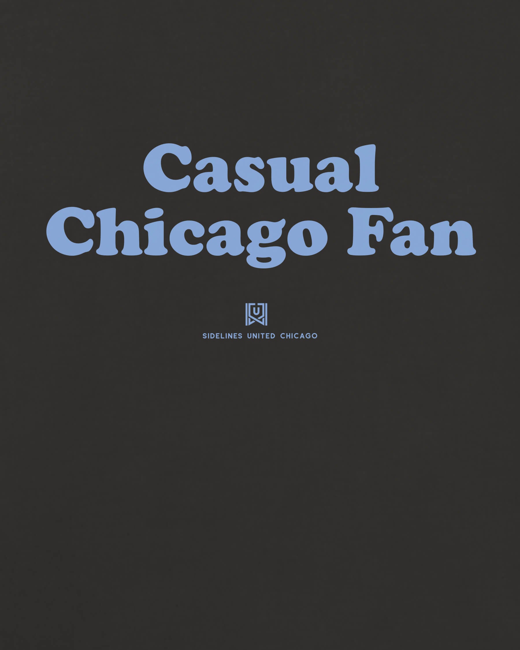 CHI Casual Fan Tee - Washed Black / Blue - Zoom