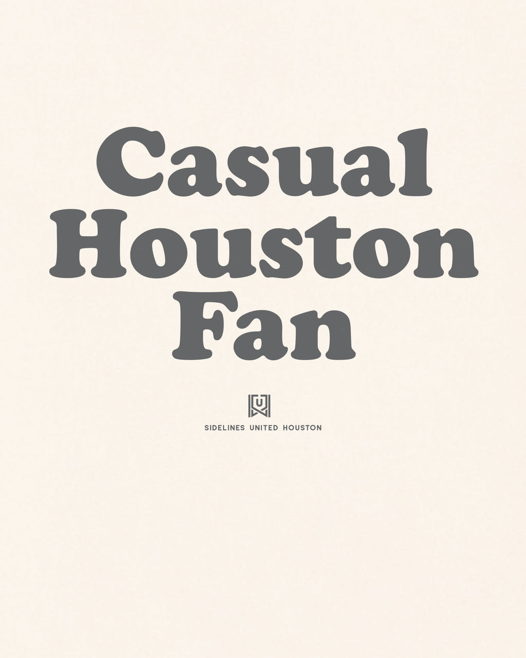 HOU Casual Fan Tee - Vintage White - Zoom