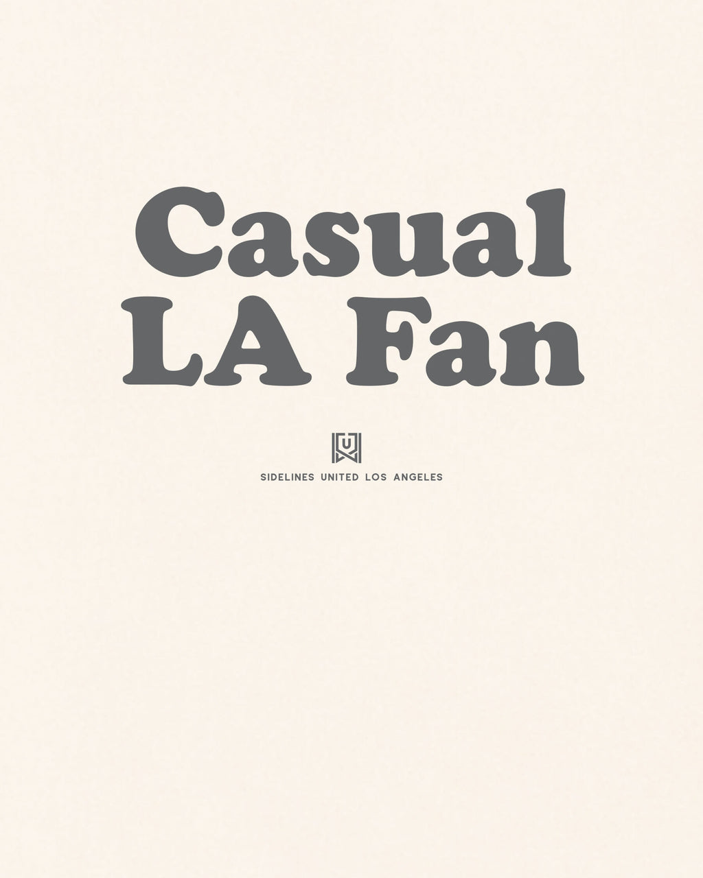 LA Casual Fan Tee - Vintage White - Zoom