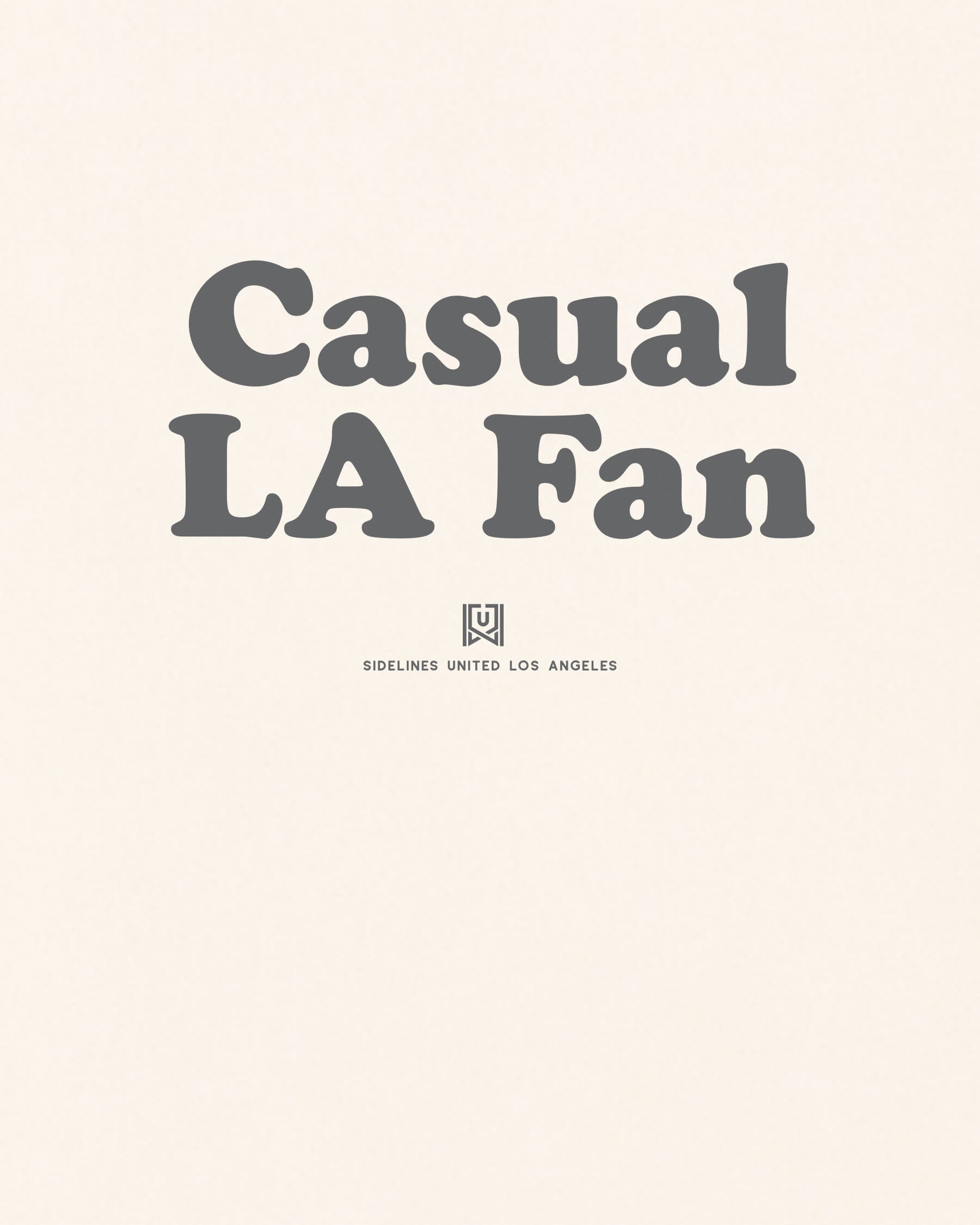 LA Casual Fan Tee - Vintage White - Zoom