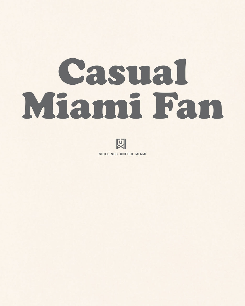 MIA Casual Fan Tee - Vintage White - Zoom
