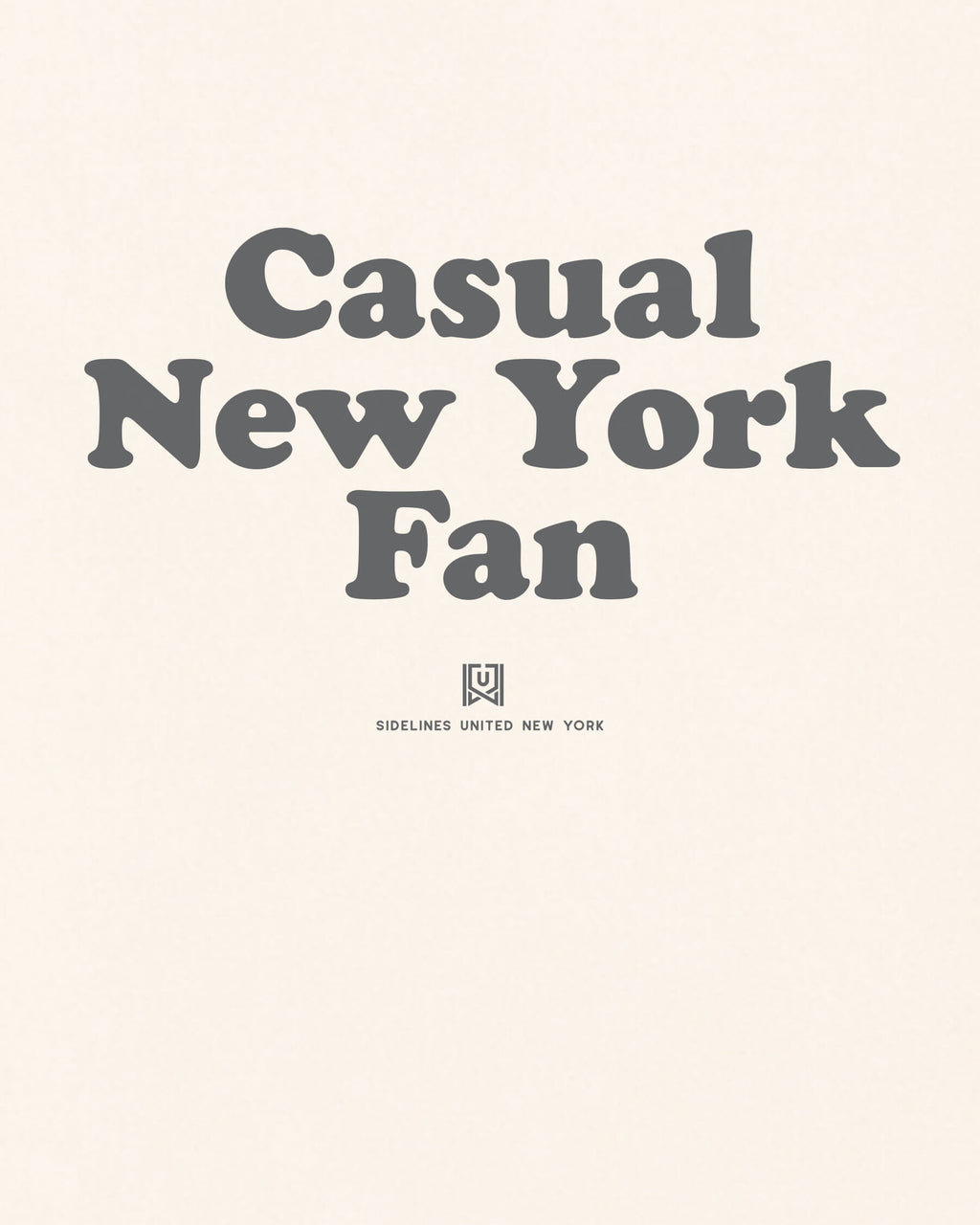 NY Casual Fan Tee - Vintage White - Zoom