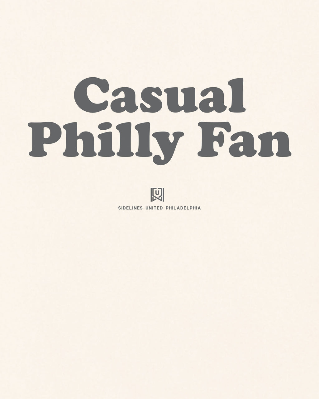 Philly Casual Fan Tee - Vintage White - Zoom