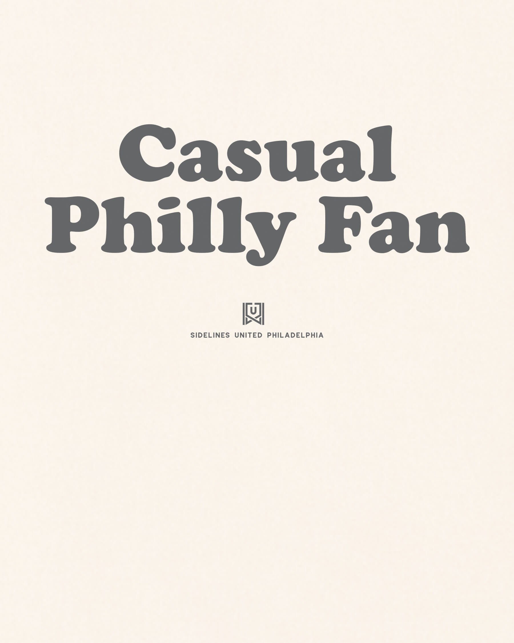 Philly Casual Fan Tee - Vintage White - Zoom