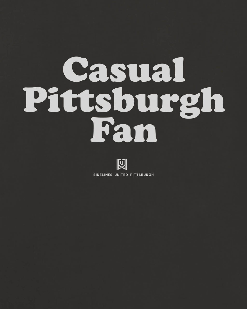 PGH Casual Fan Tee - Washed Black / White - Zoom