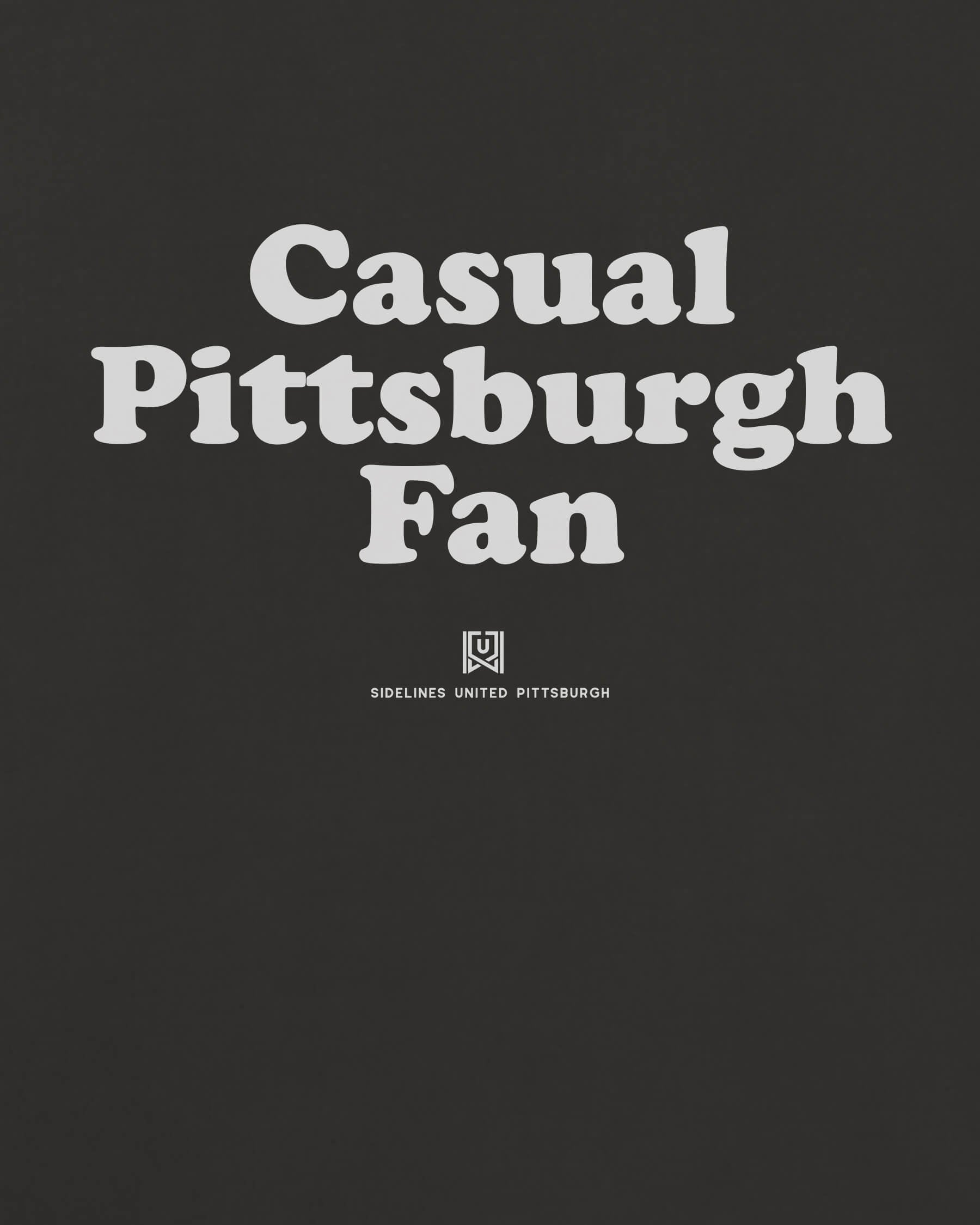 PGH Casual Fan Tee - Washed Black / White - Zoom