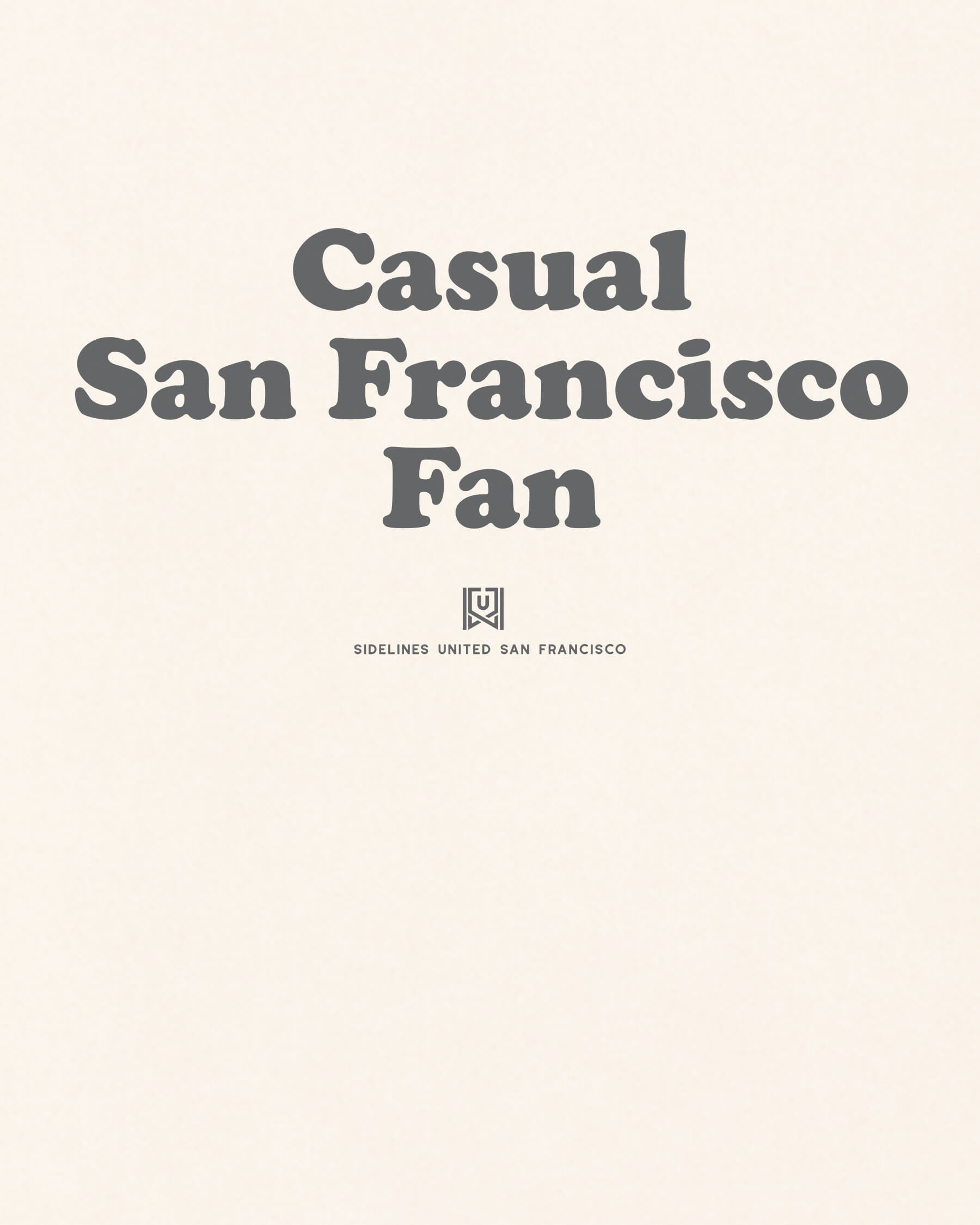 SF Casual Fan Tee - Vintage White - Zoom