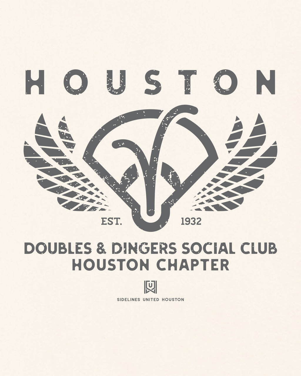 HOU Doubles & Dingers Tee - Vintage White - Zoom