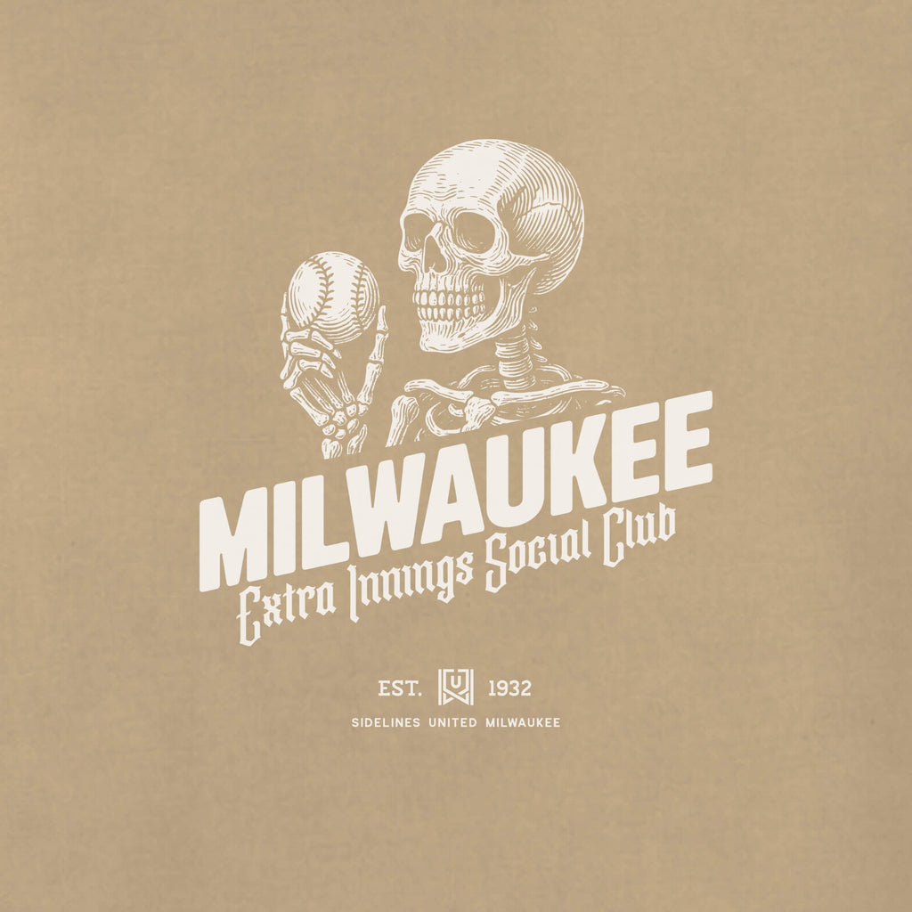 MKE Extra Innings Khaki Tee