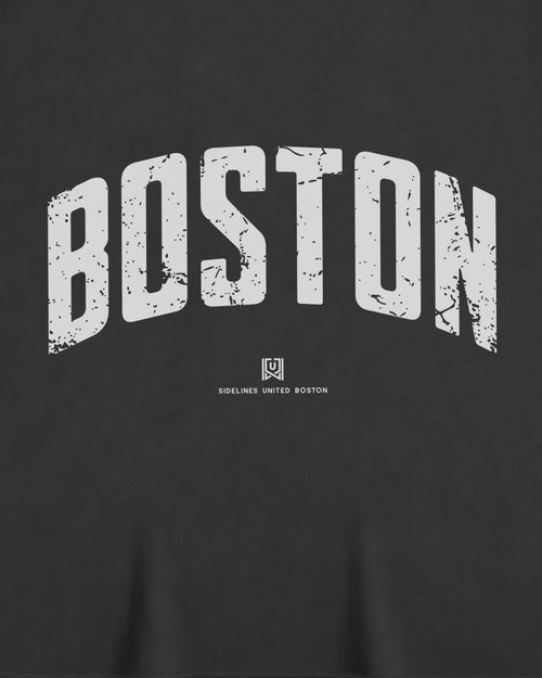 BOS Foundations Tee - Washed Black / White - Zoom