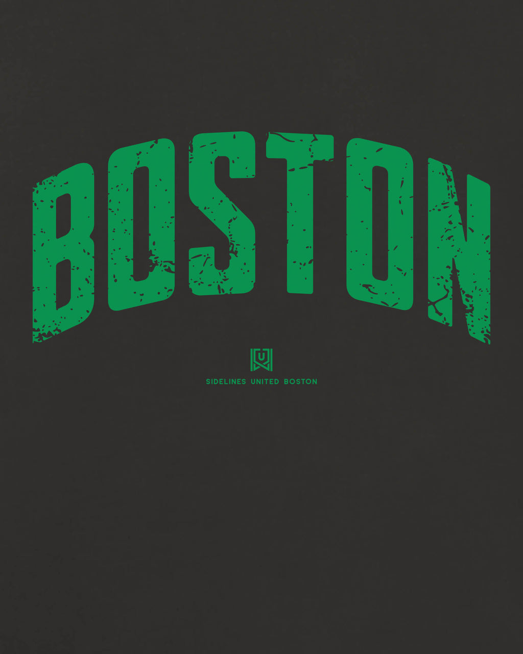 BOS Foundations Tee - Washed Black / Green - Zoom