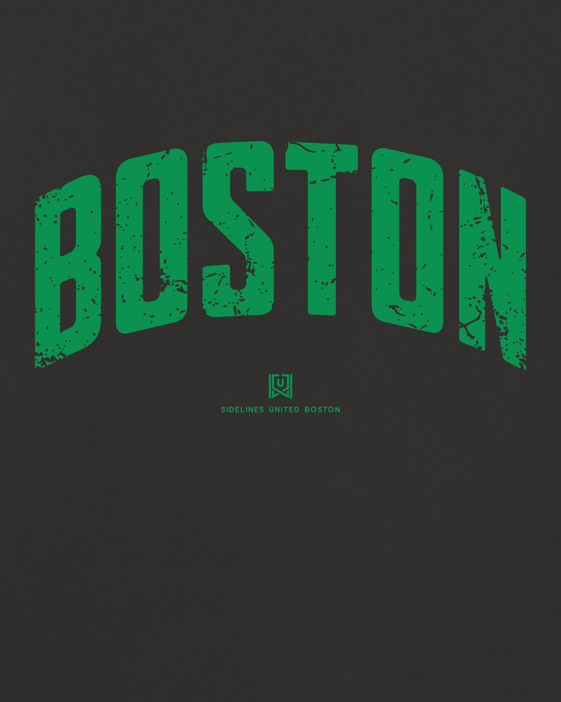 BOS Foundations Tee - Washed Black / Green - Zoom
