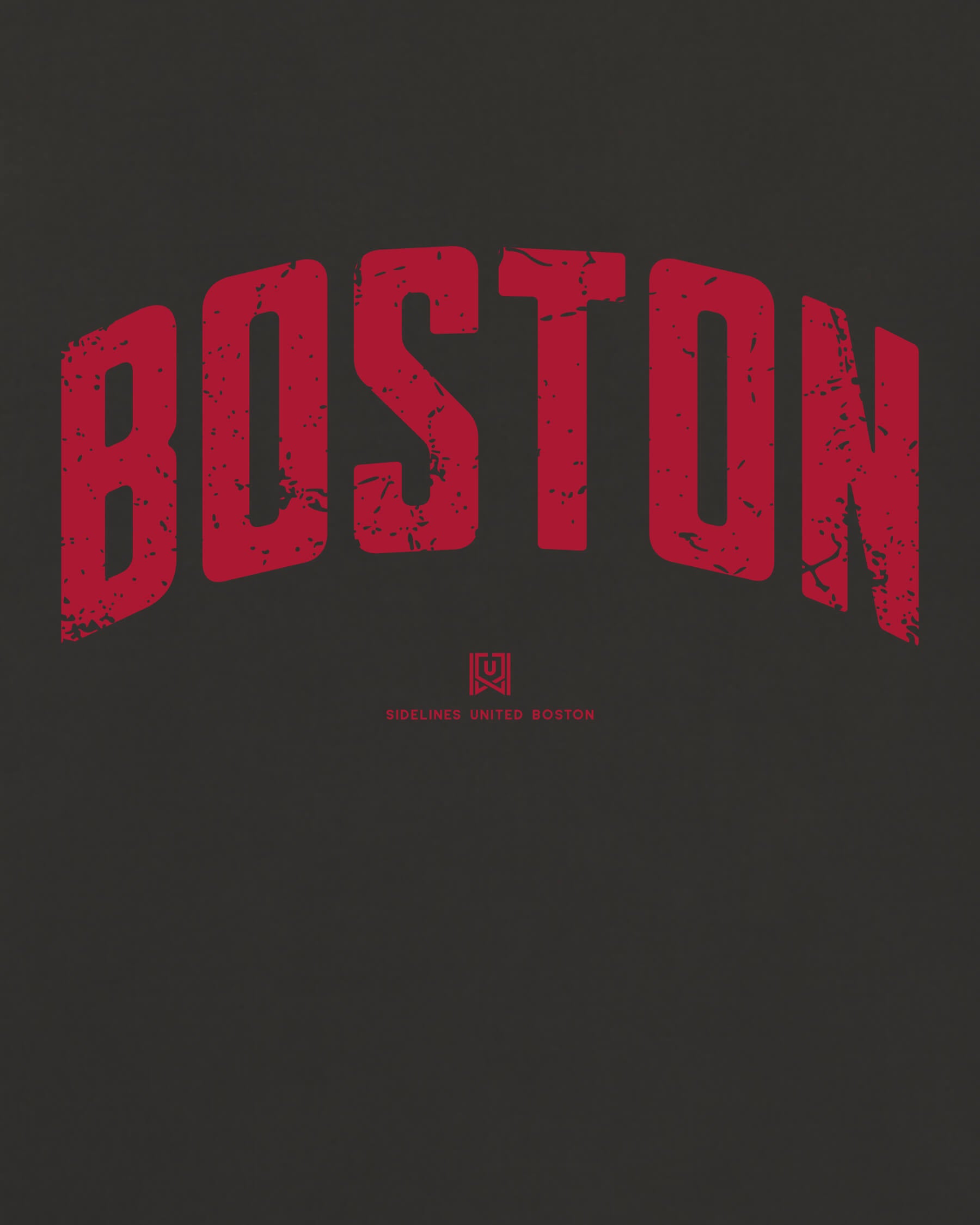 BOS Foundations Tee - Washed Black / Red - Zoom