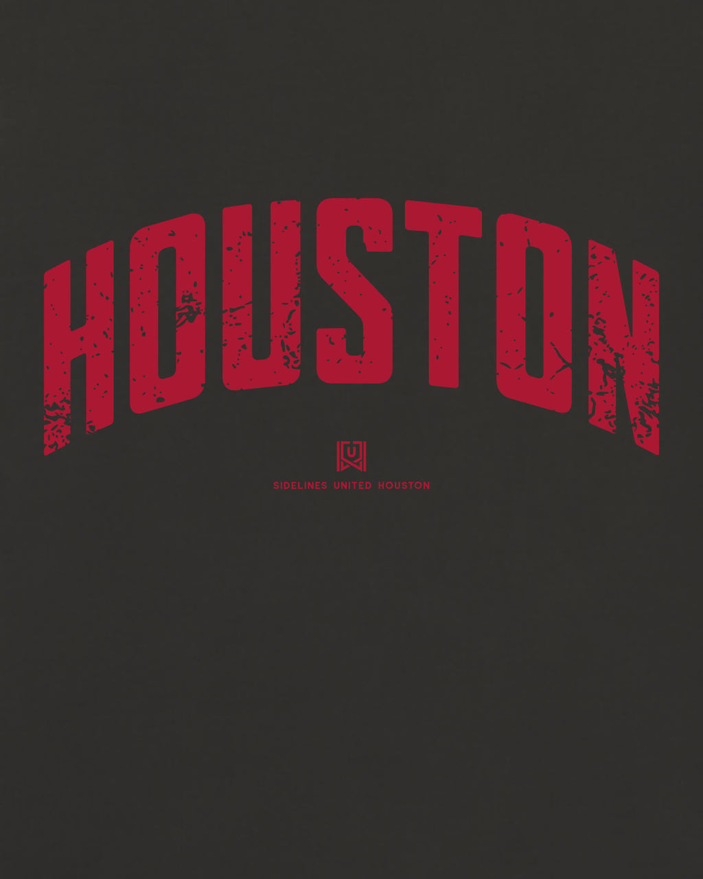 HOU Foundations Tee - Washed Black / Red - Zoom