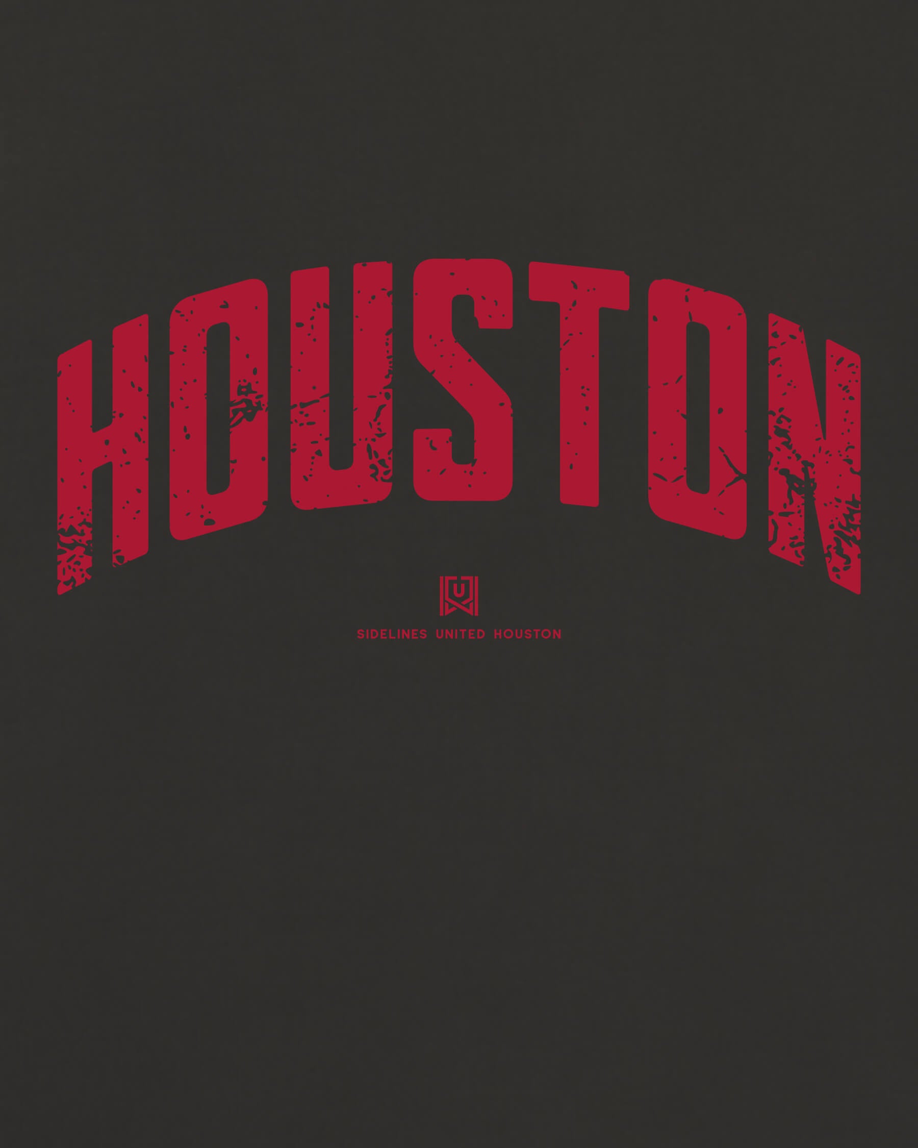 HOU Foundations Tee - Washed Black / Red - Zoom