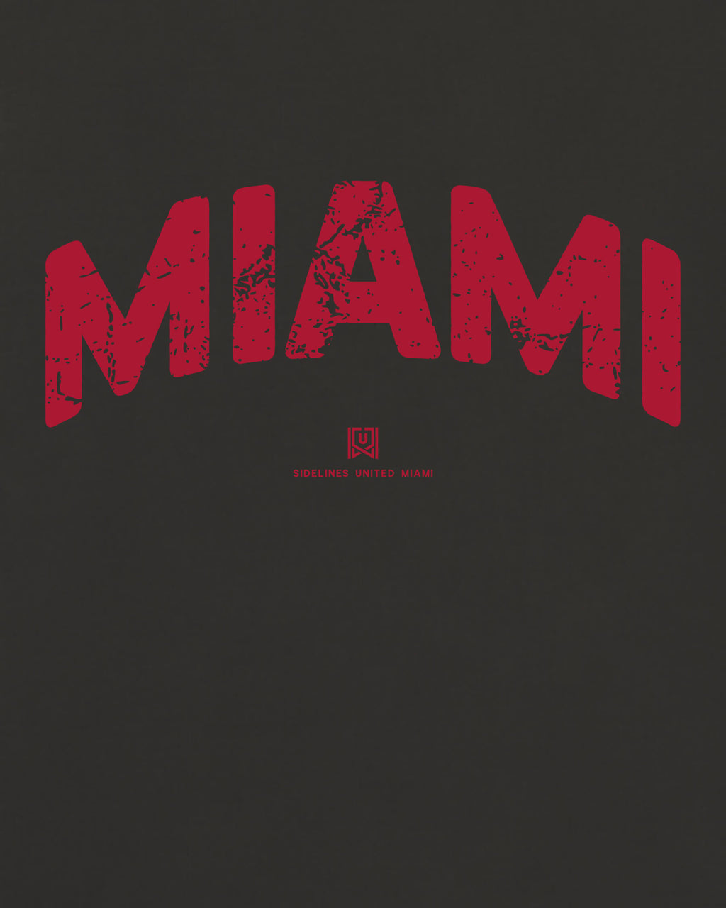 MIA Foundations Tee - Washed Black / Red - Zoom