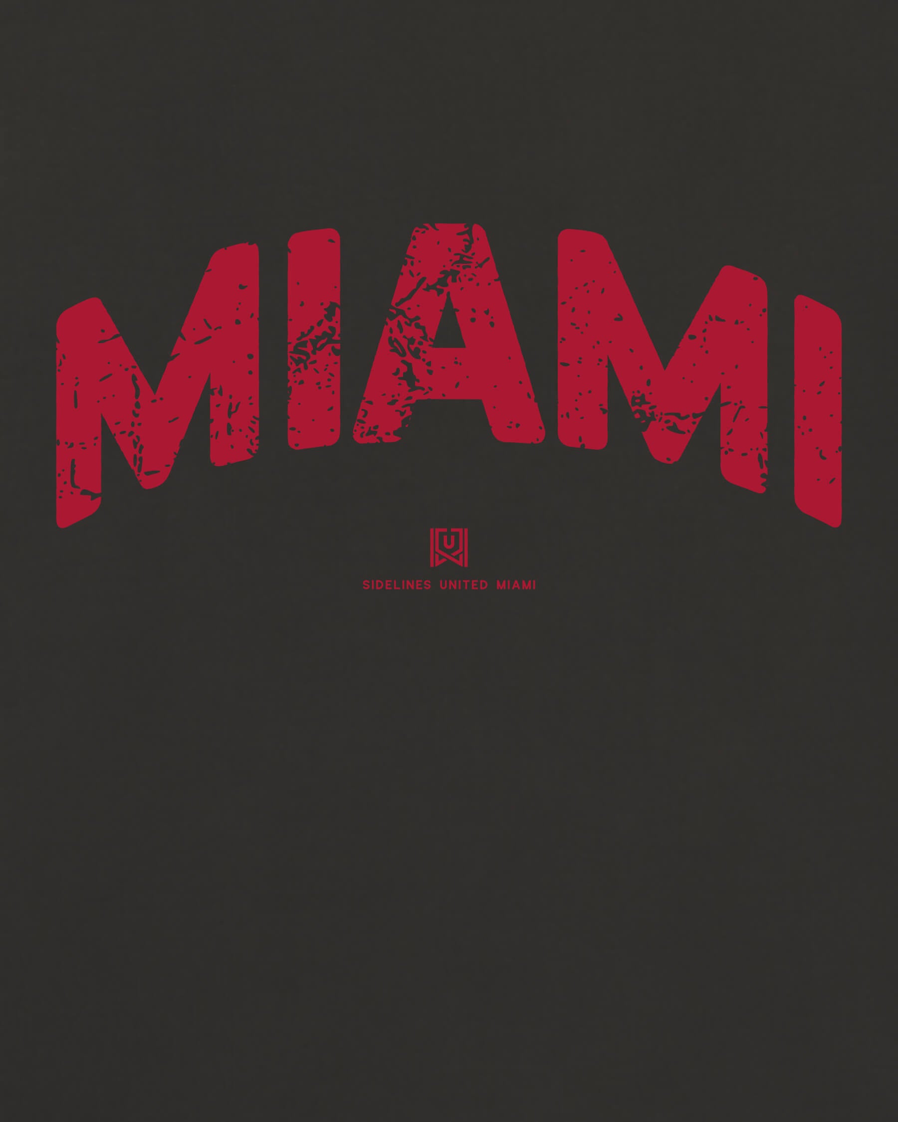 MIA Foundations Tee - Washed Black / Red - Zoom