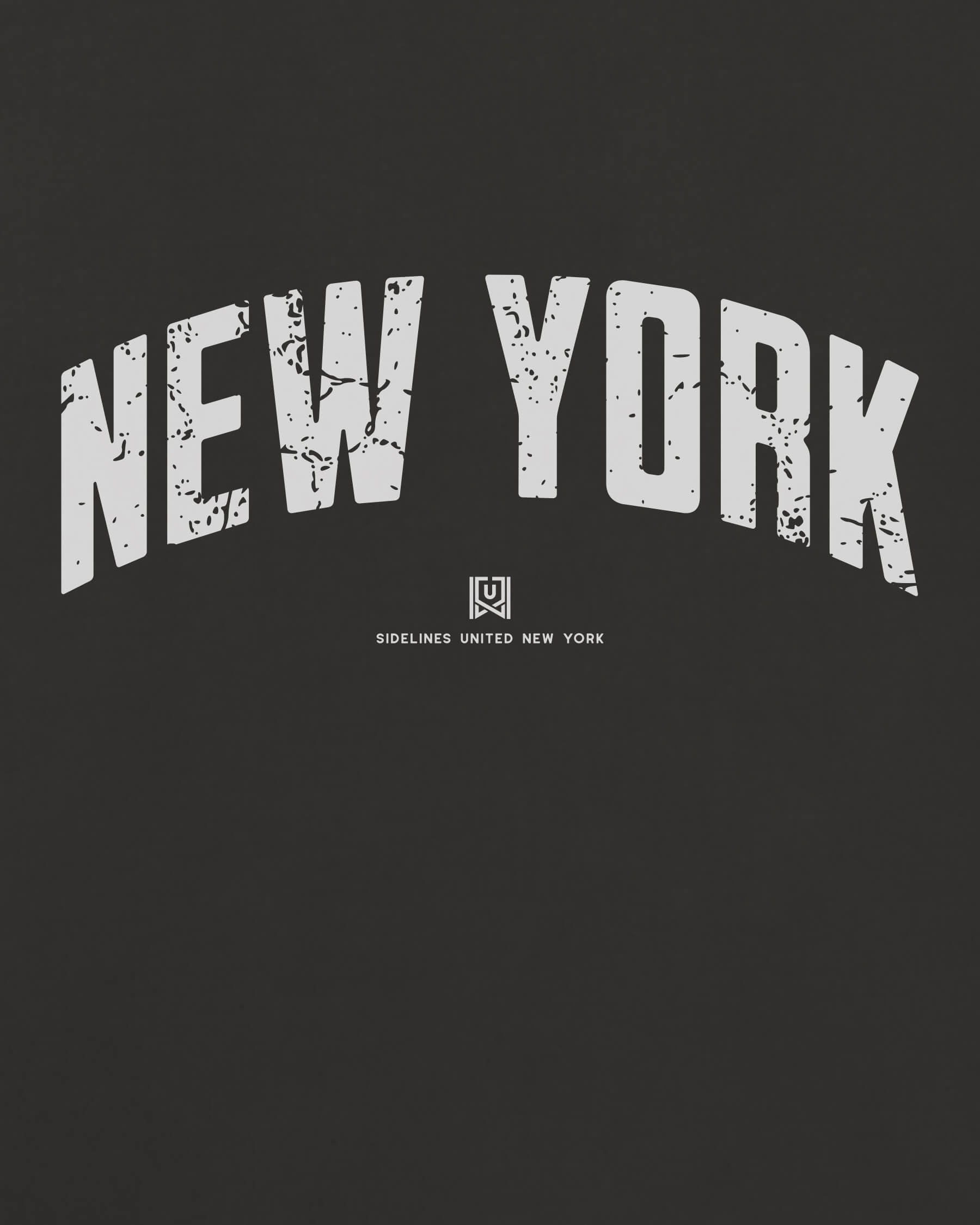 NY Foundations Tee - Washed Black / White - Zoom