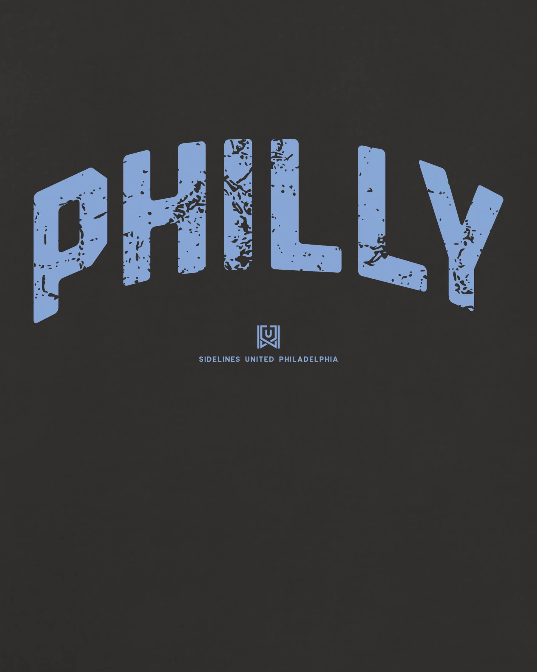 Philly Foundations Tee - Washed Black / Blue - Zoom