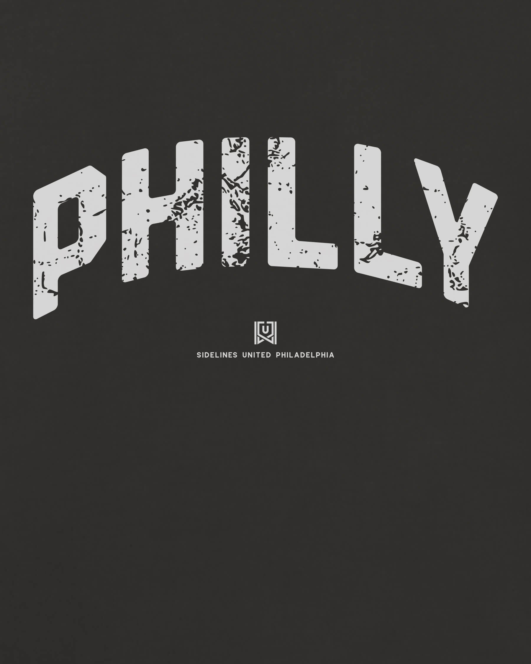 Philly Foundations Tee - Washed Black / White - Zoom