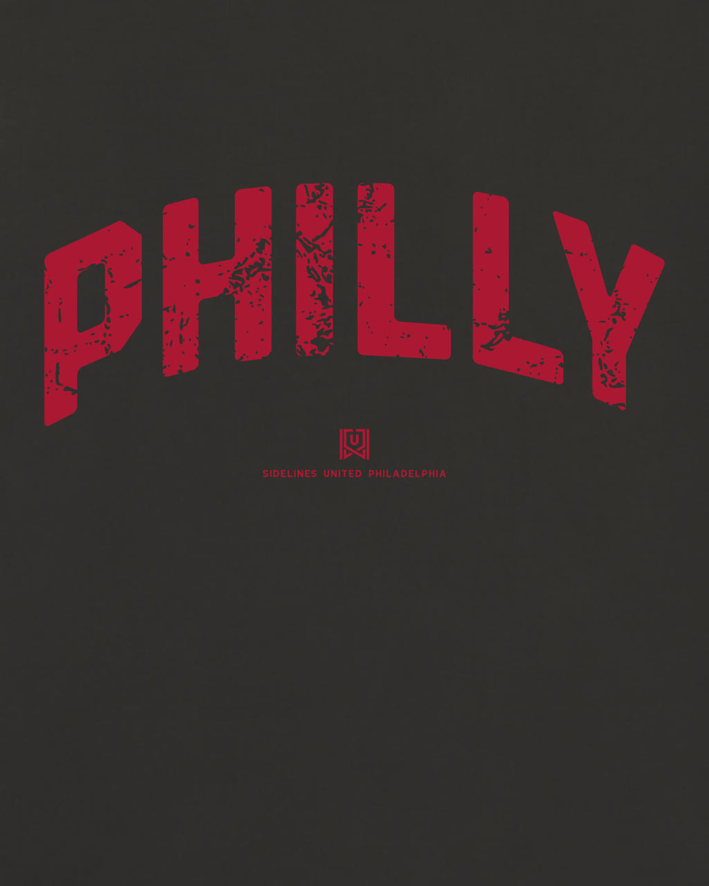 Philly Foundations Tee - Washed Black / Red - Zoom