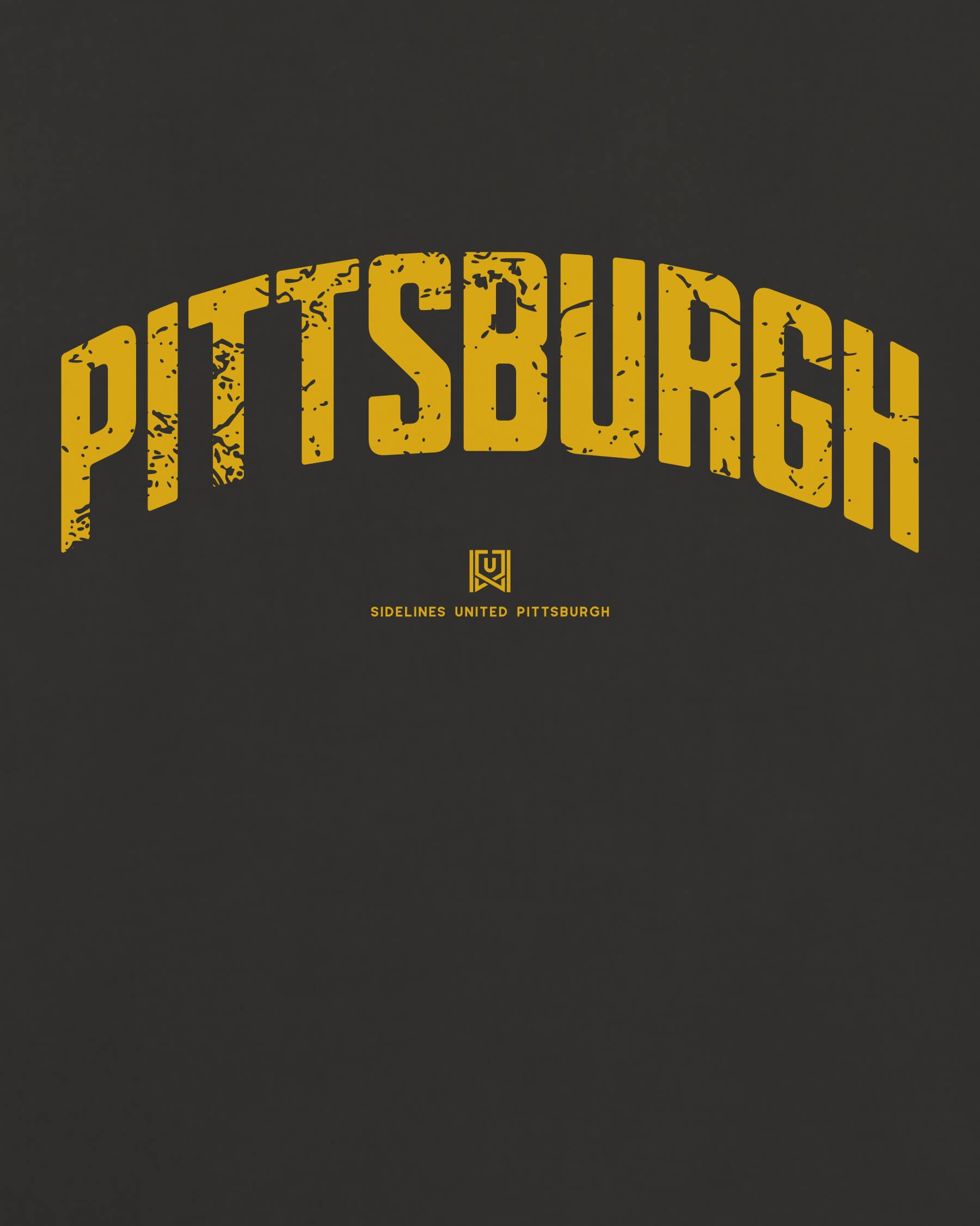 PGH Foundations Tee - Washed Black / Gold - Zoom