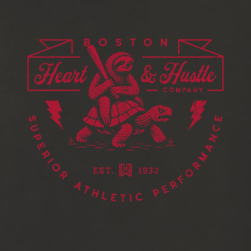 BOS Heart & Hustle Black Tee