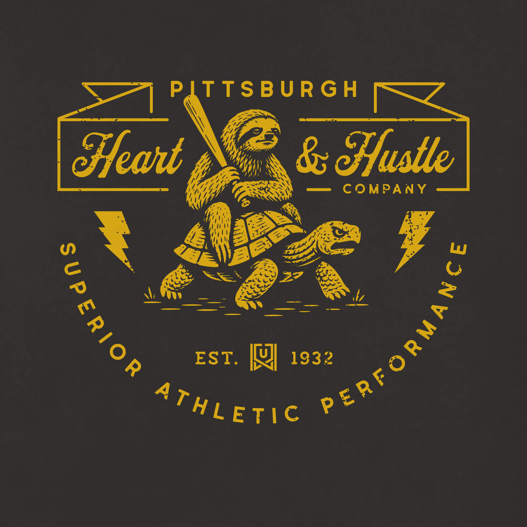 PGH Heart & Hustle Black Tee