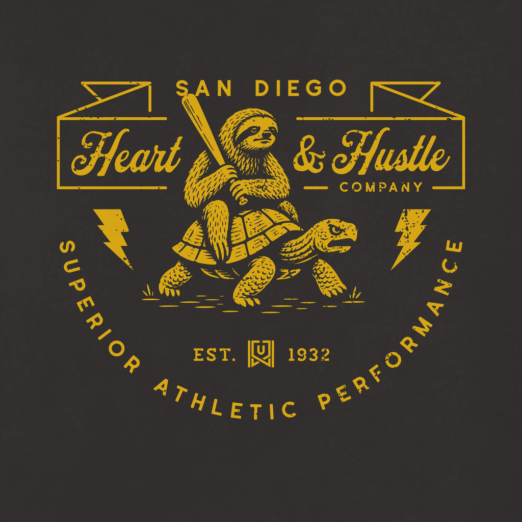 SD Heart & Hustle Black Tee