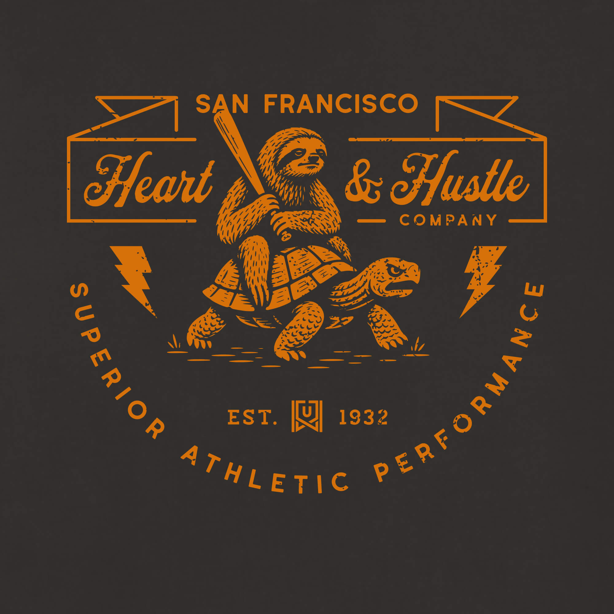 SF Heart & Hustle Black Tee
