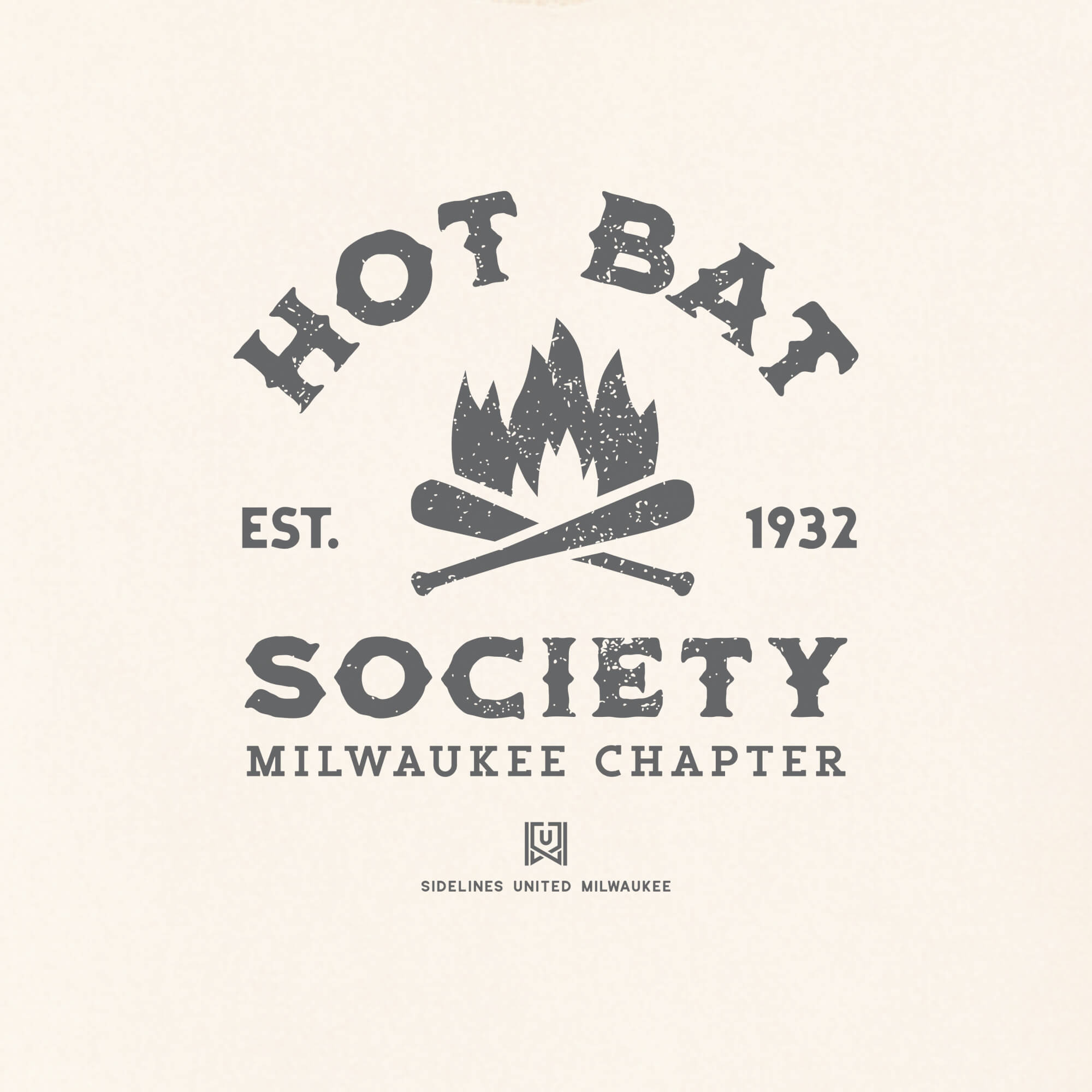 MKE Hot Bat Vintage White Tee