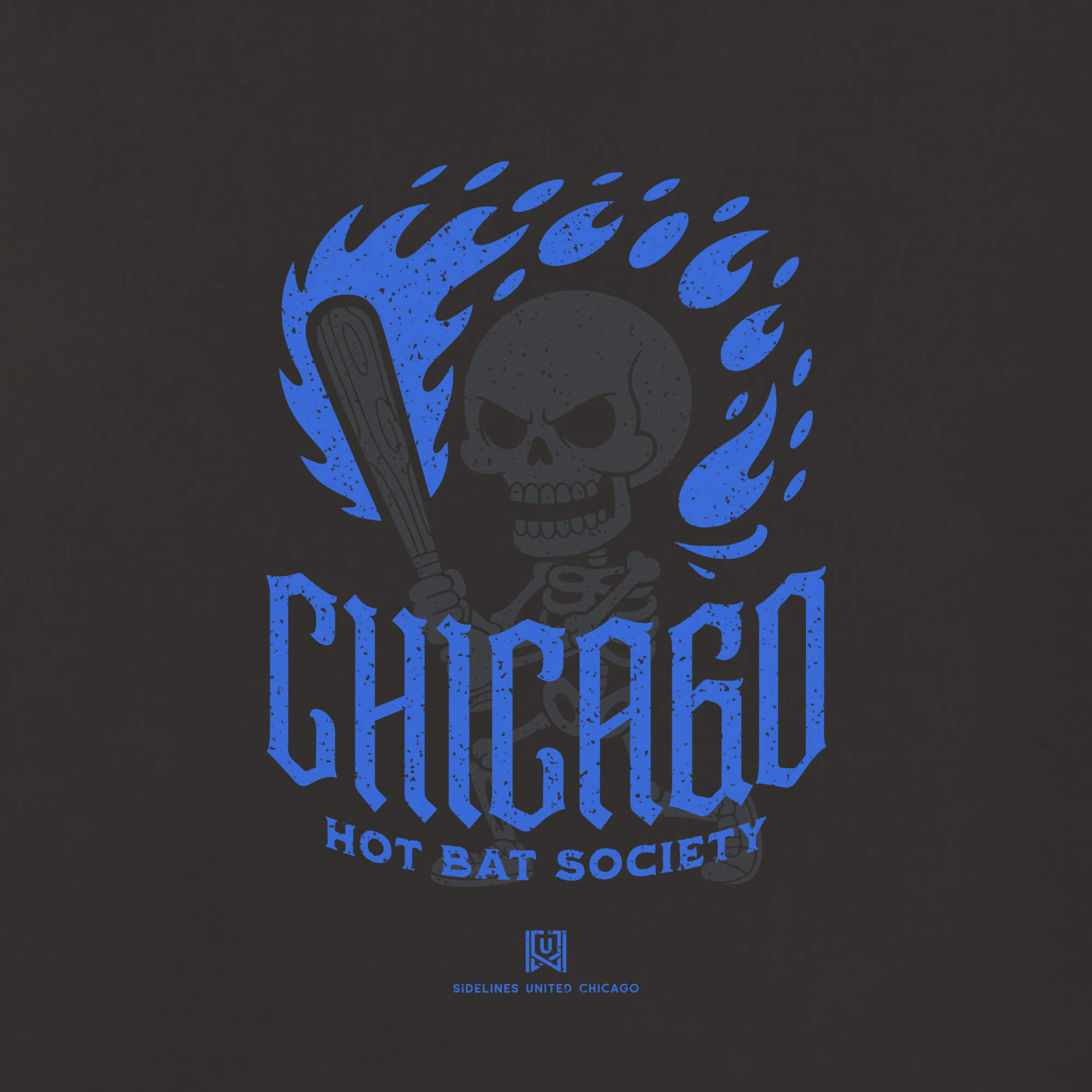 CHI Hot Bat Skelly Black Tee