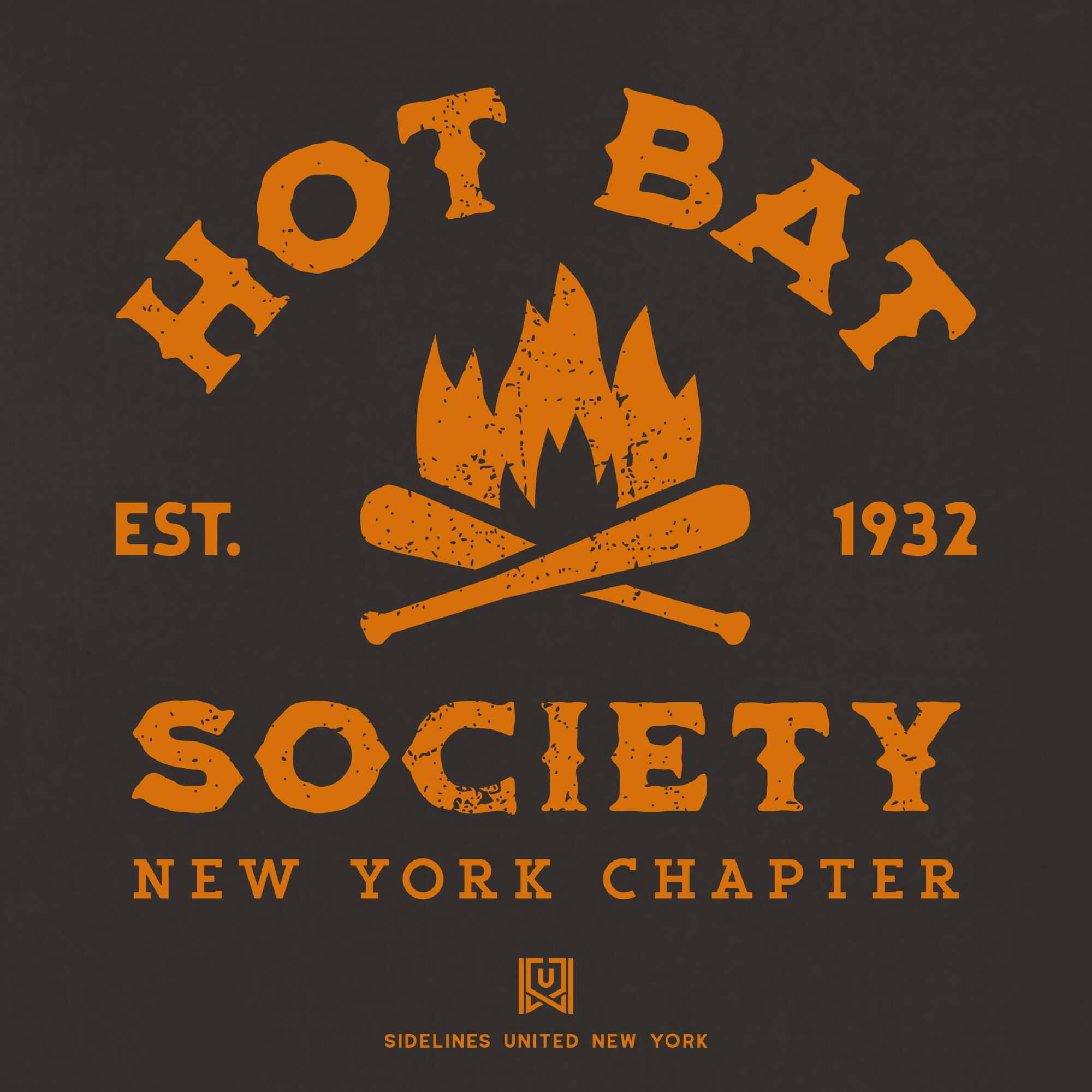 NY Hot Bat Society Black Tee