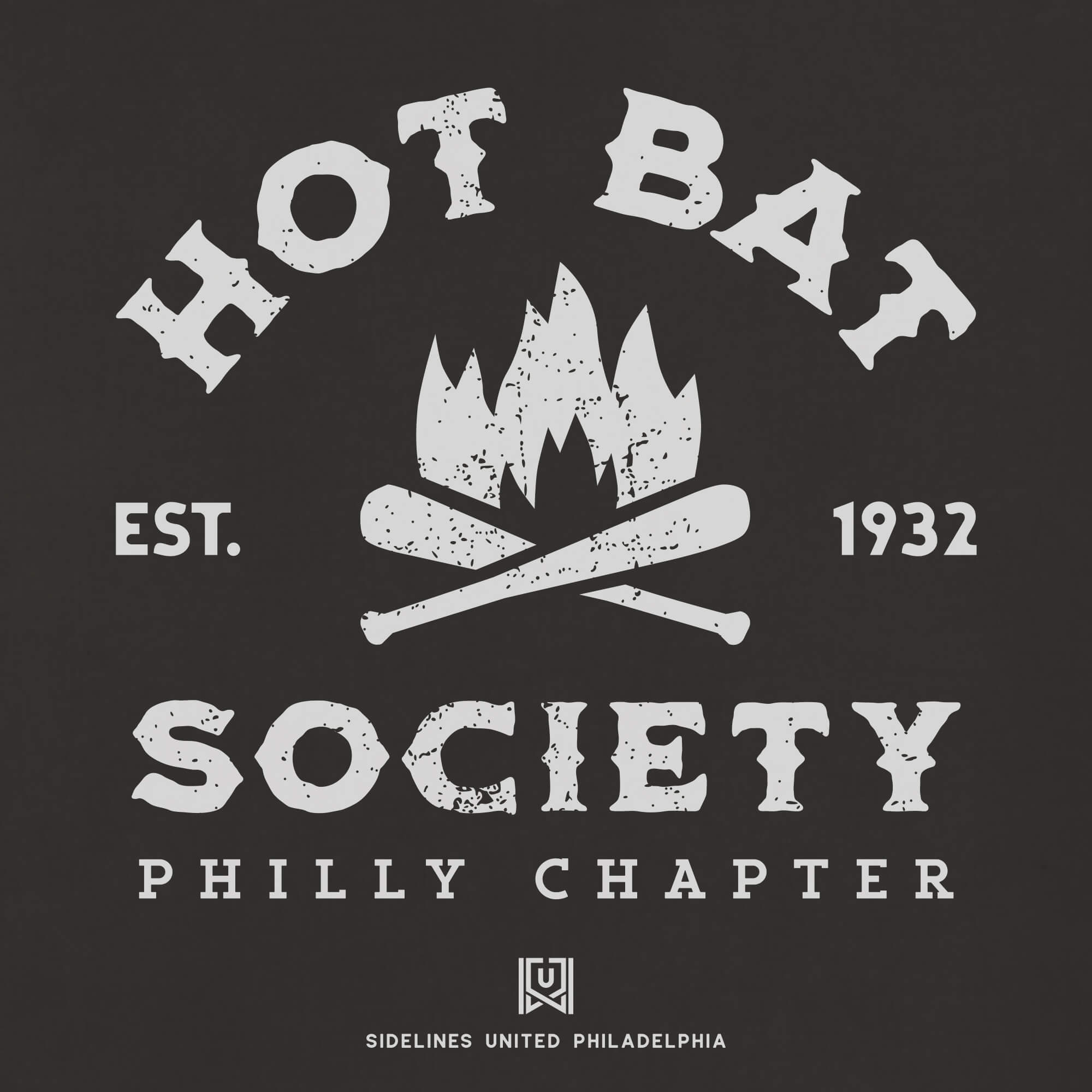 Philly Hot Bat Society Black Tee