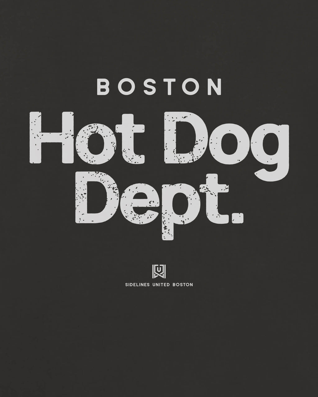 BOS Hot Dog Dept Tee - Washed Black / White - Zoom