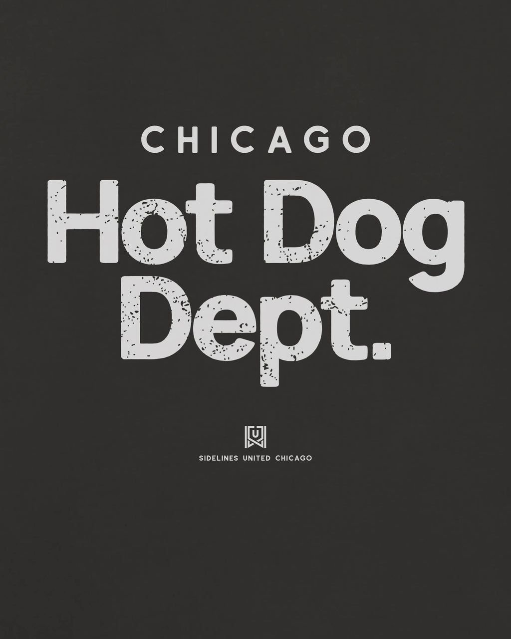 CHI Hot Dog Dept Tee - Washed Black / White - Zoom