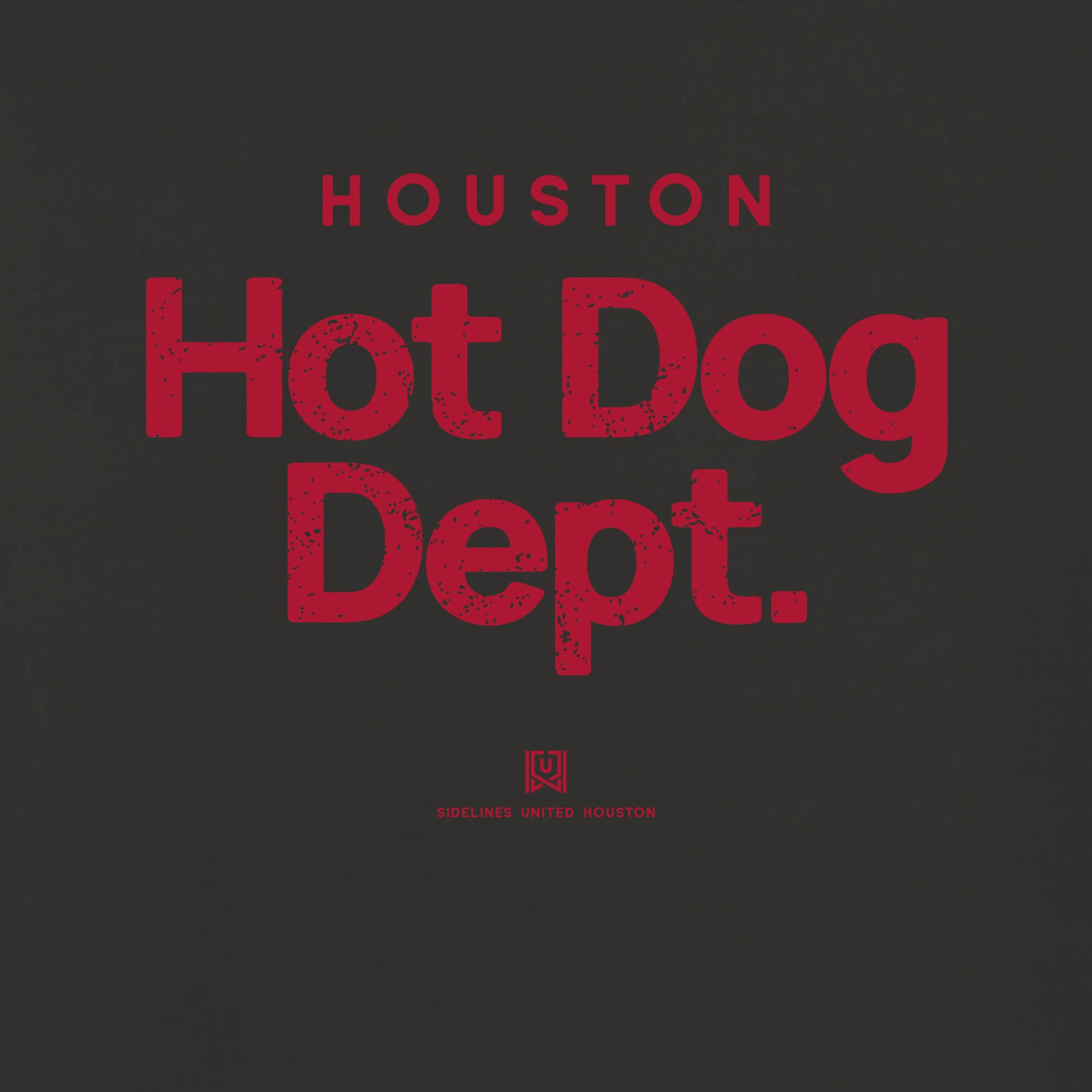 HOU Hot Dog Dept Black Tee