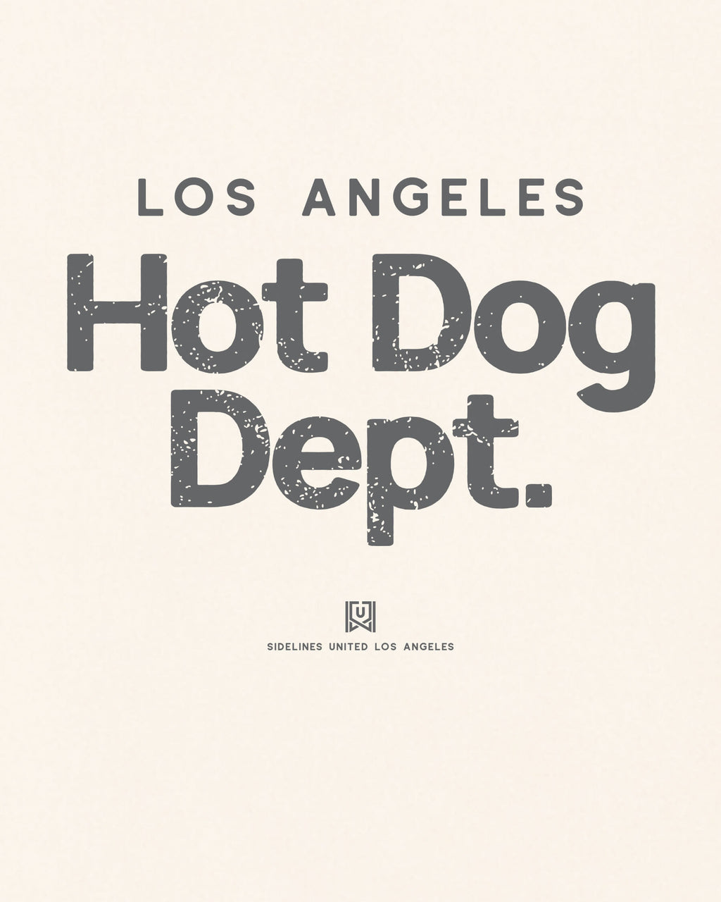 LA Hot Dog Dept Tee - Vintage White - Zoom