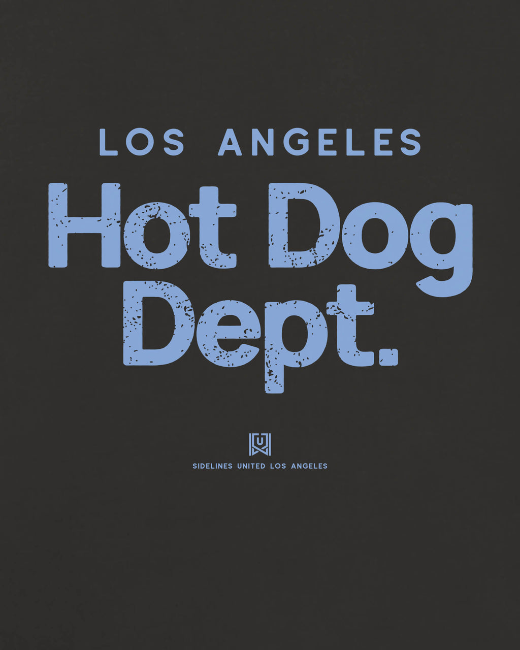 LA Hot Dog Dept Tee - Washed Black / Blue - Zoom