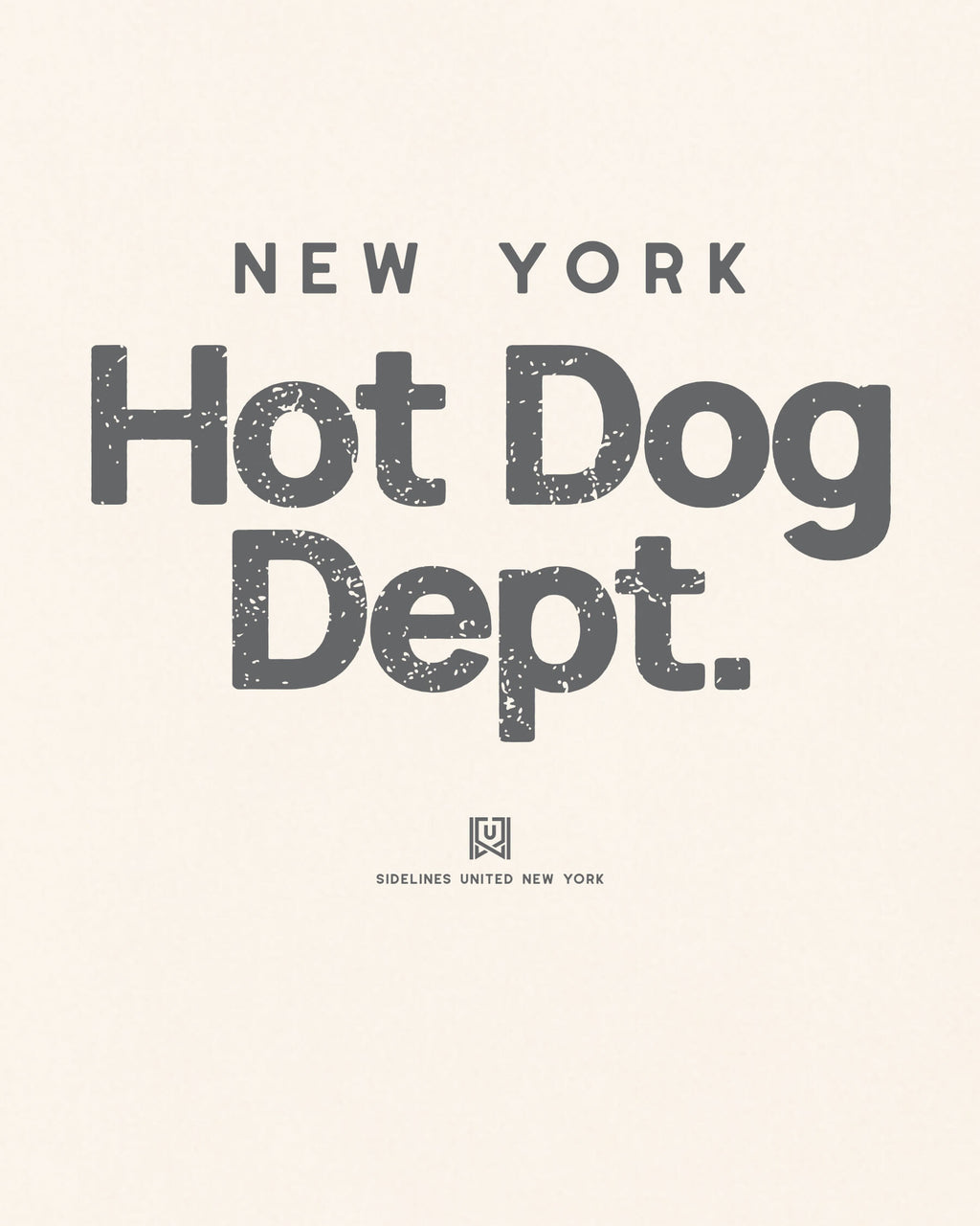 NY Hot Dog Dept Tee - Vintage White - Zoom