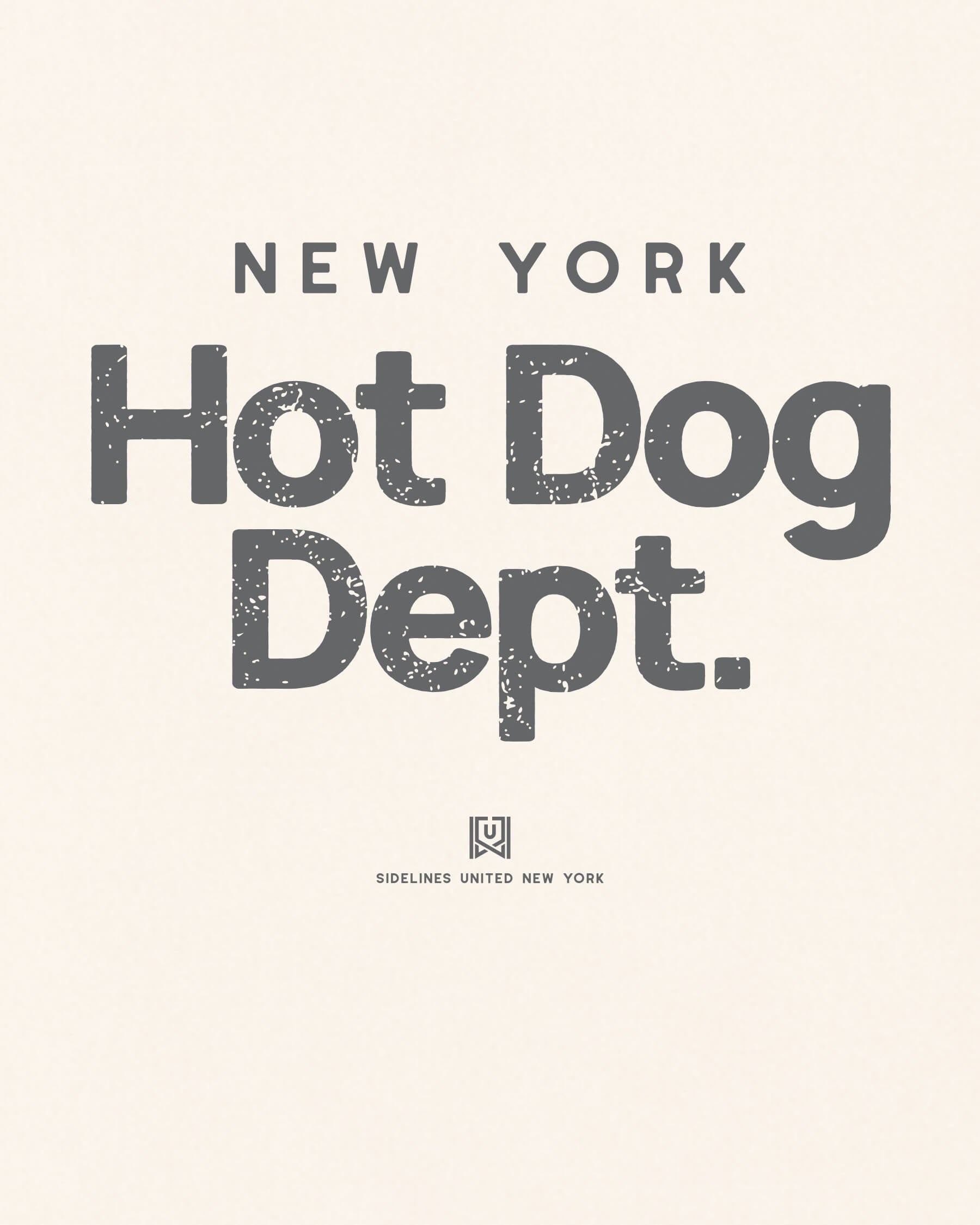 NY Hot Dog Dept Tee - Vintage White - Zoom