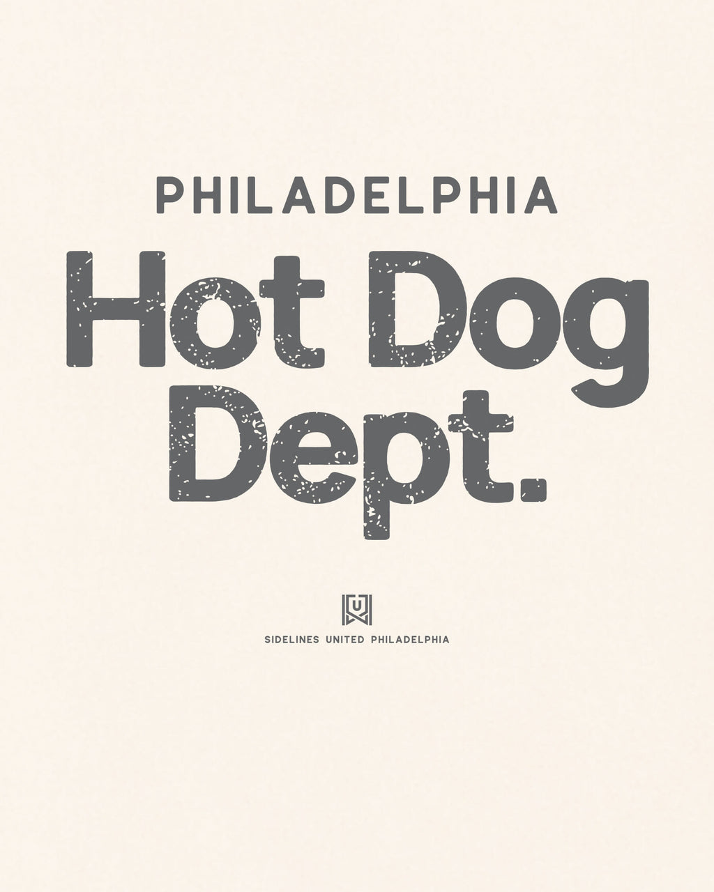 Philly Hot Dog Dept Tee - Vintage White - Zoom